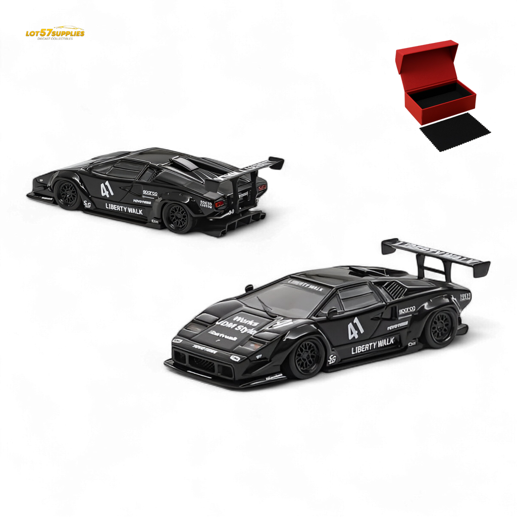 (Pre-Order) Vision64 LB Lamborghini Countach Luxury Version - Black 1:64