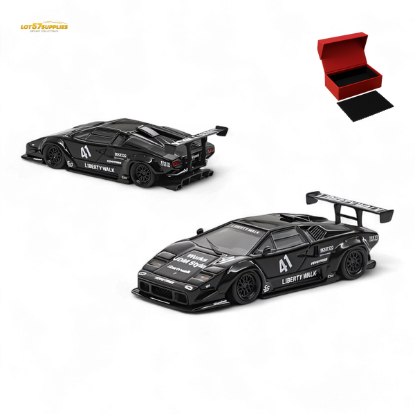 (Pre-Order) Vision64 LB Lamborghini Countach Luxury Version - Black 1:64
