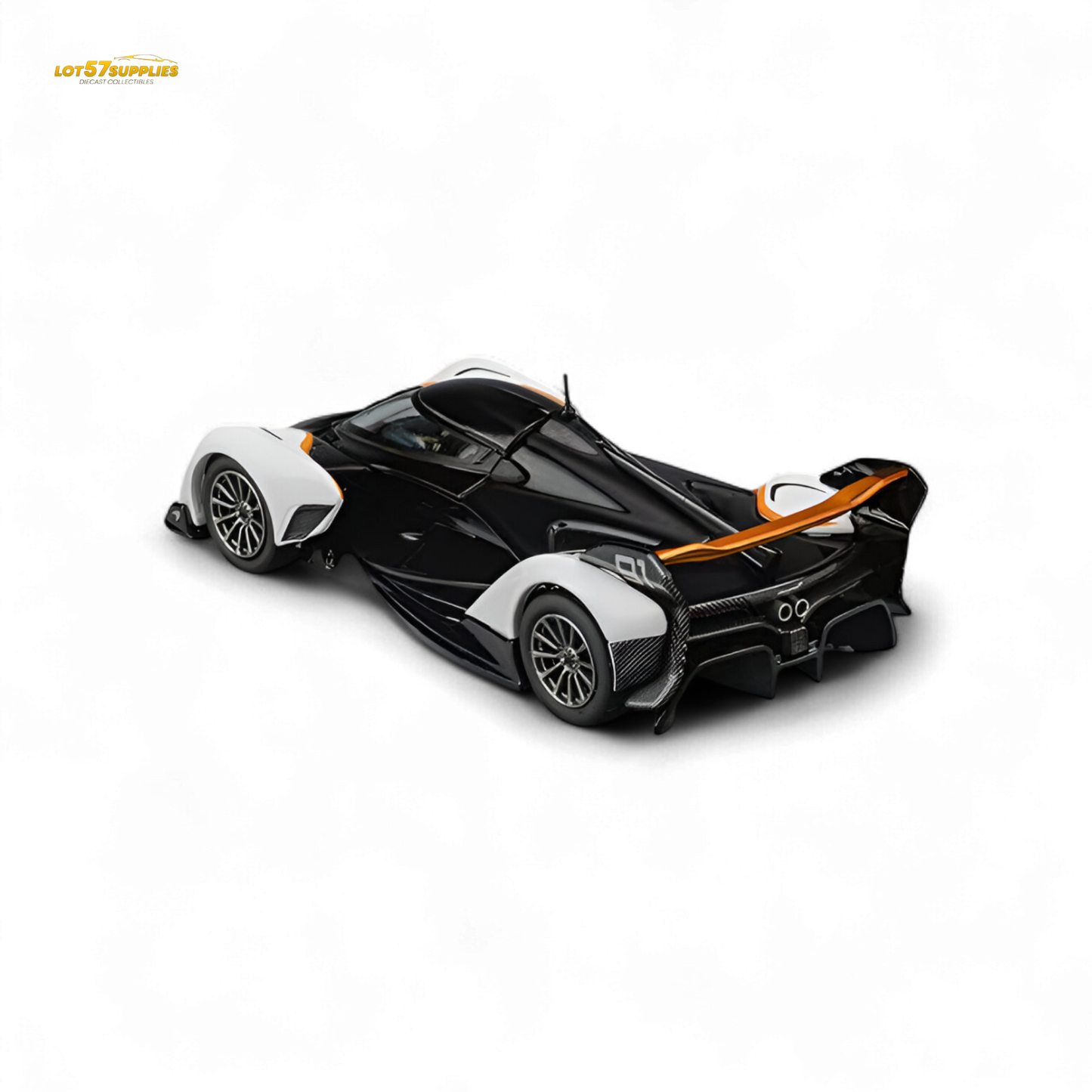 (Pre-Order) CM Model McLaren Solus GT - Black White 1:64