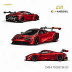 (Pre-Order) CM Model McLaren 720S GT3X - Metallic Red 1:64