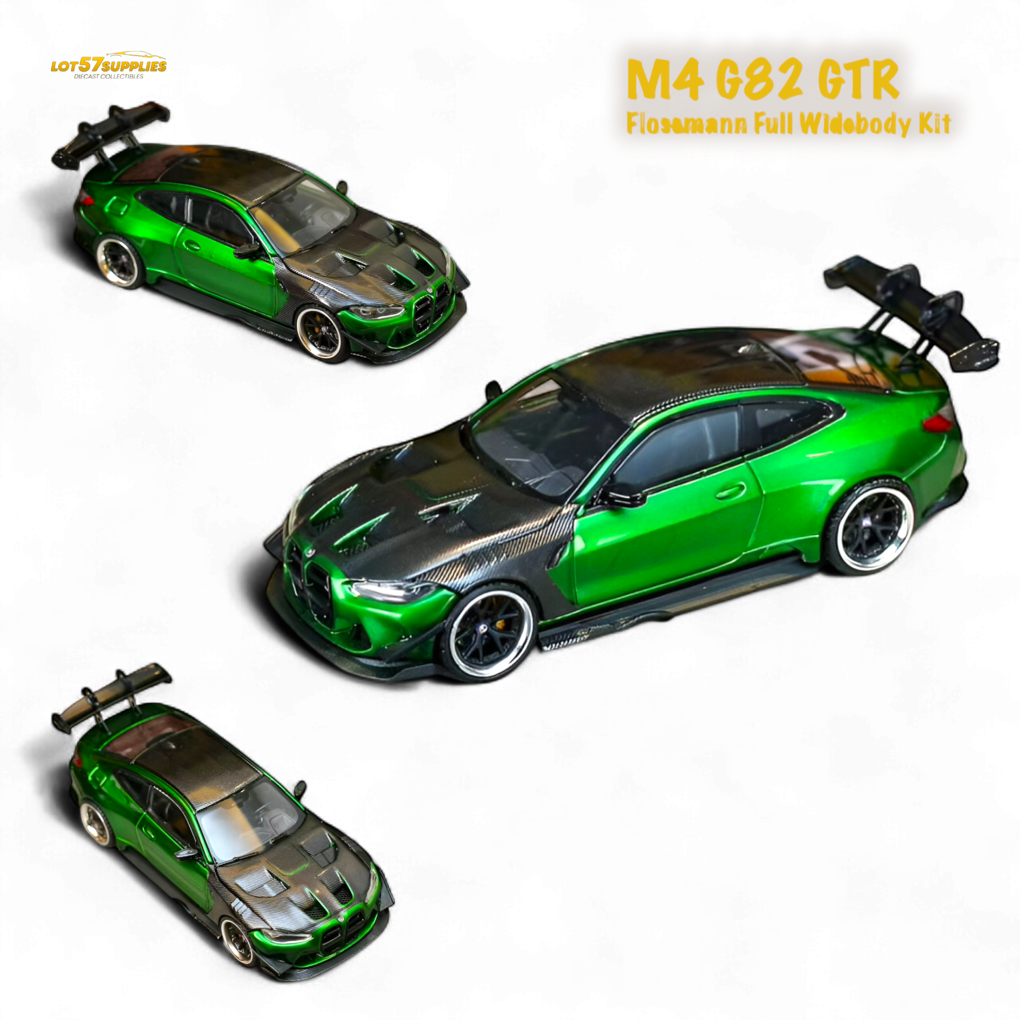 (Pre-Order) SW BMW M4 Flossmann Full Widebody Kit G82 GTR - Gem Green 1:64 Main image