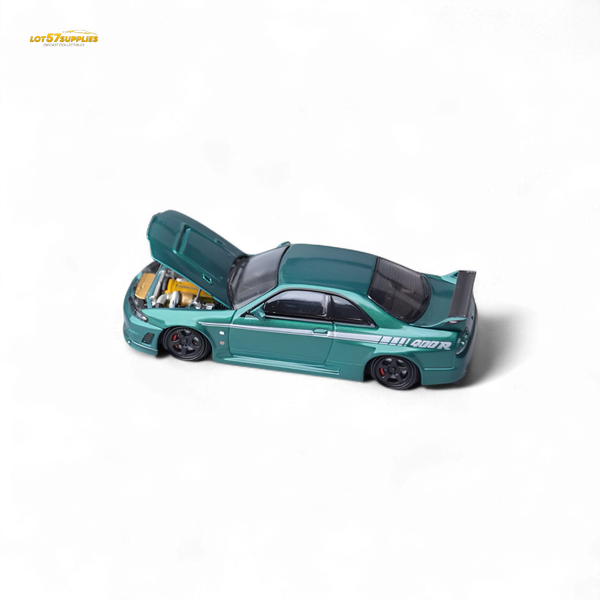 (Pre-Order) Focal Horizon Nissan Skyline GT-R R33 Nismo 400R Version - Champion Green 1:64
