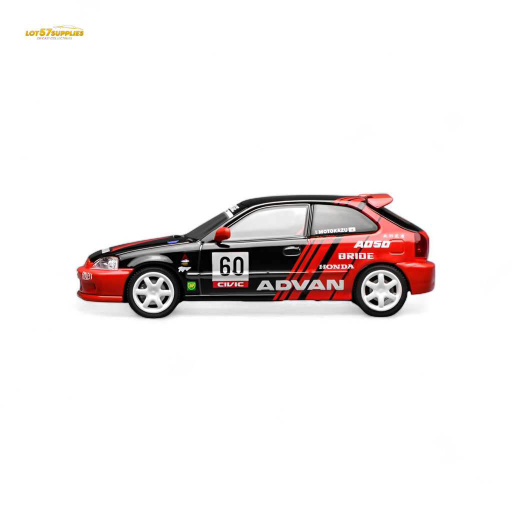 (Pre-Order) Motorhelix Honda Civic Type R (EK9) - Advan Livery 1:64