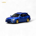 (Pre-Order) Motorhelix Subaru Impreza Wagon WRX STi Version VI - Rally Blue 1:64