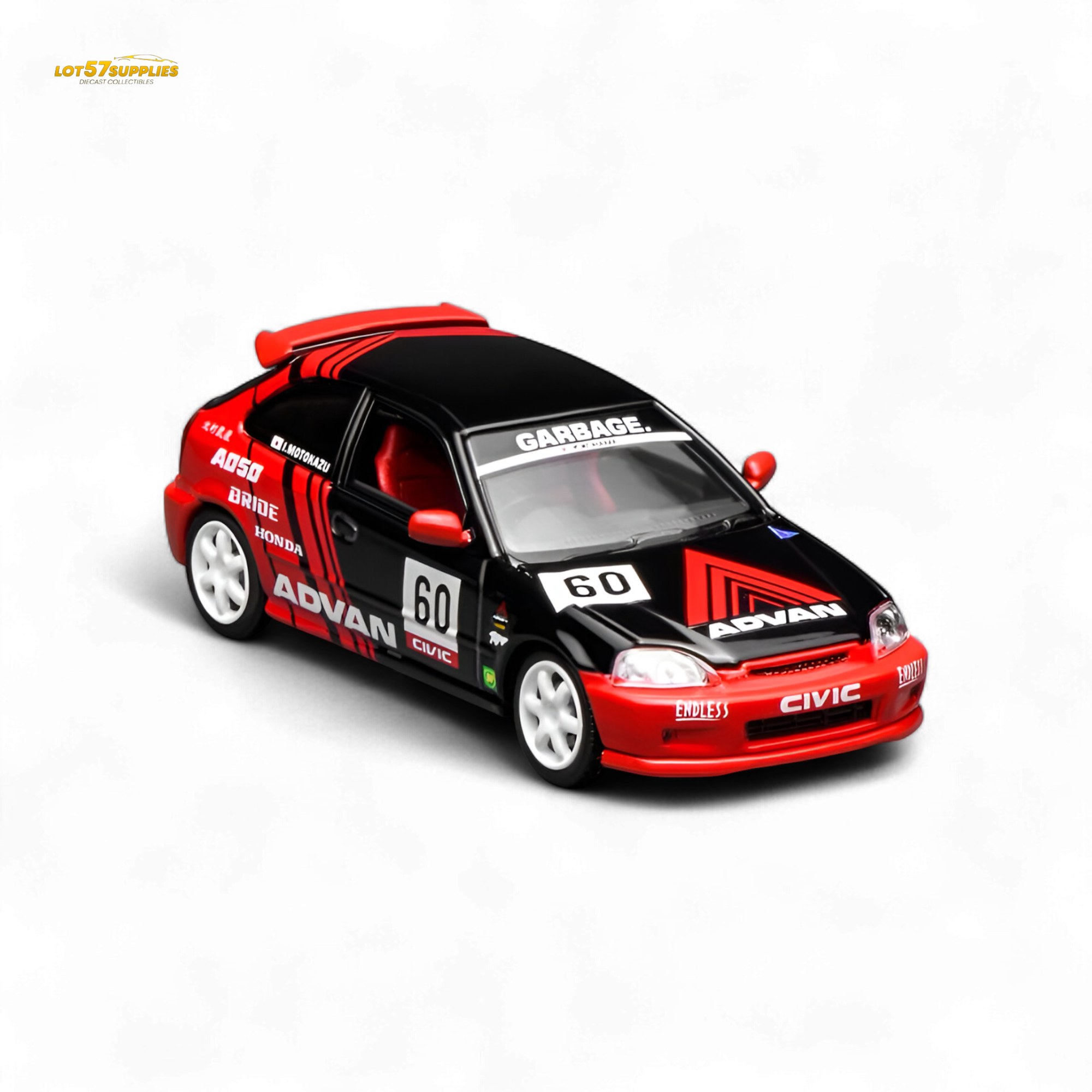 (Pre-Order) Motorhelix Honda Civic Type R (EK9) - Advan Livery 1:64