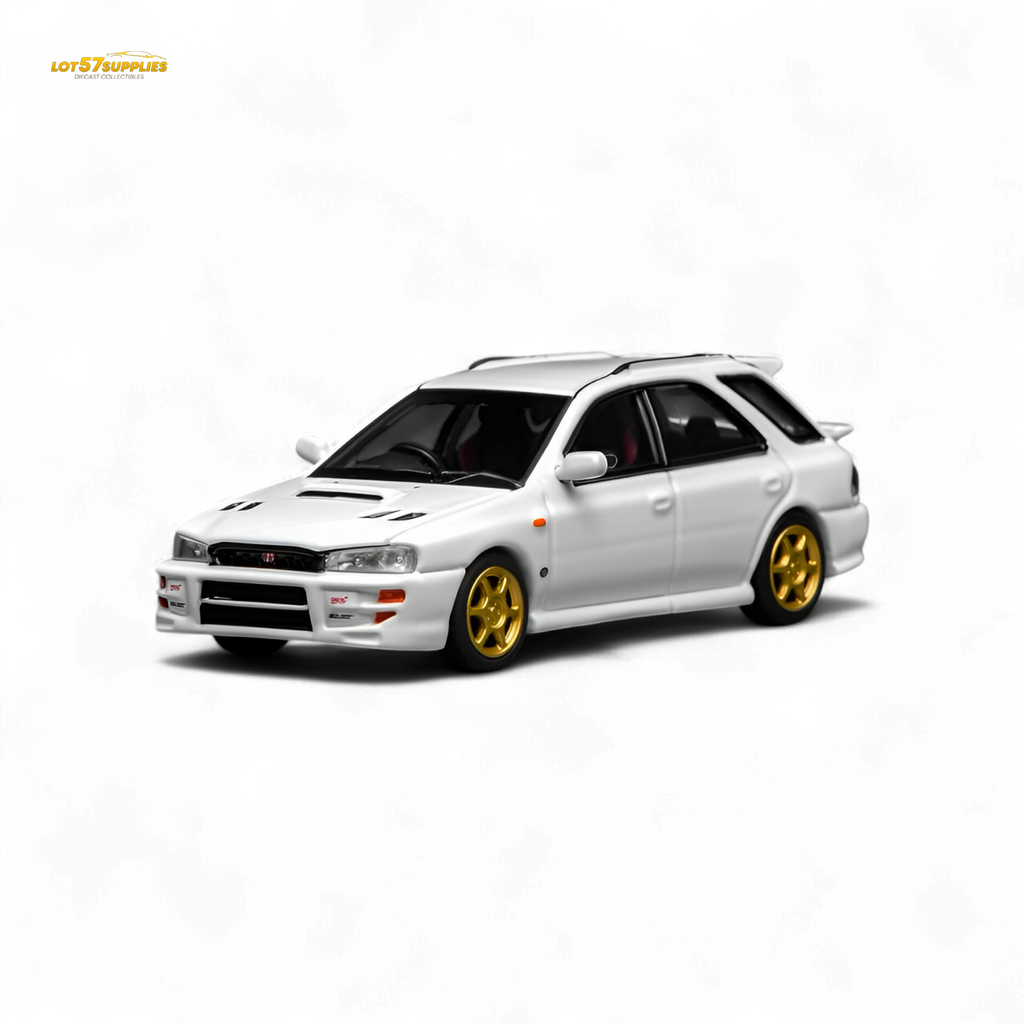 (Pre-Order) Motorhelix Subaru Impreza Wagon WRX STi Version VI - Pure White 1:64