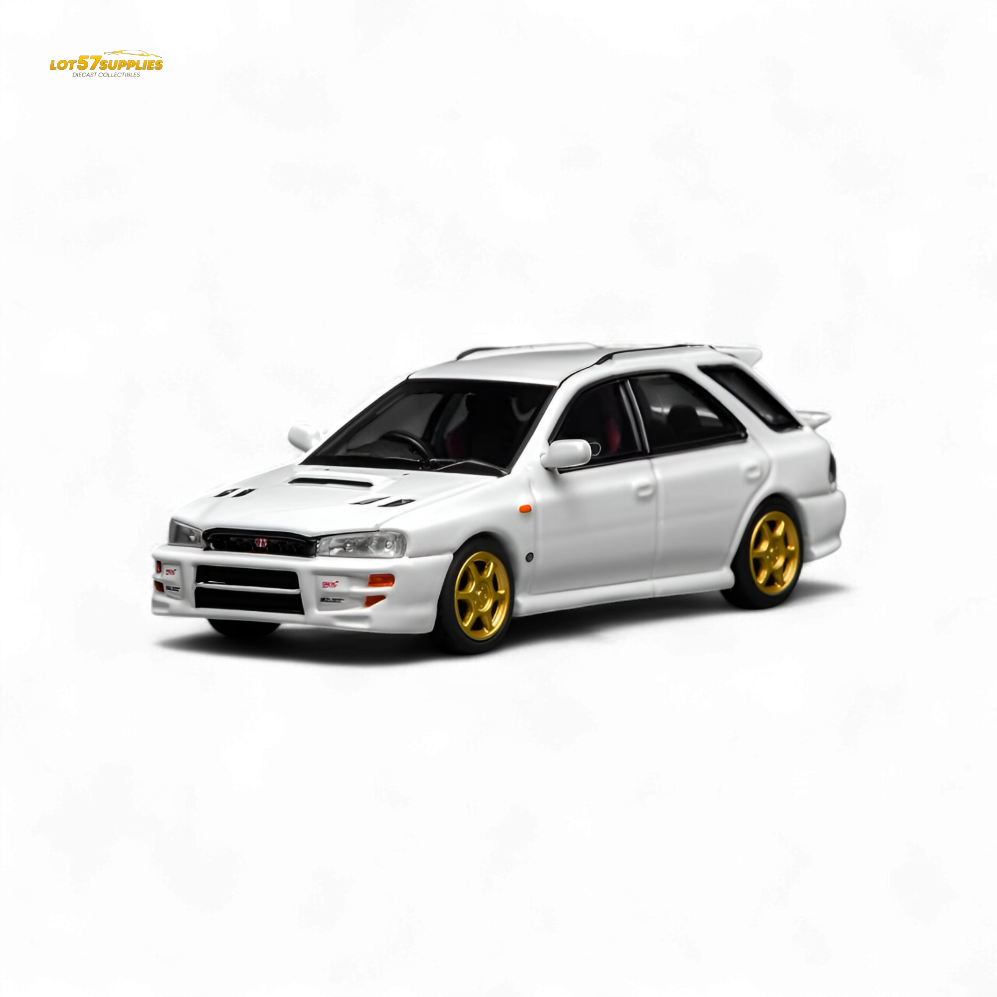 (Pre-Order) Motorhelix Subaru Impreza Wagon WRX STi Version VI - Pure White 1:64
