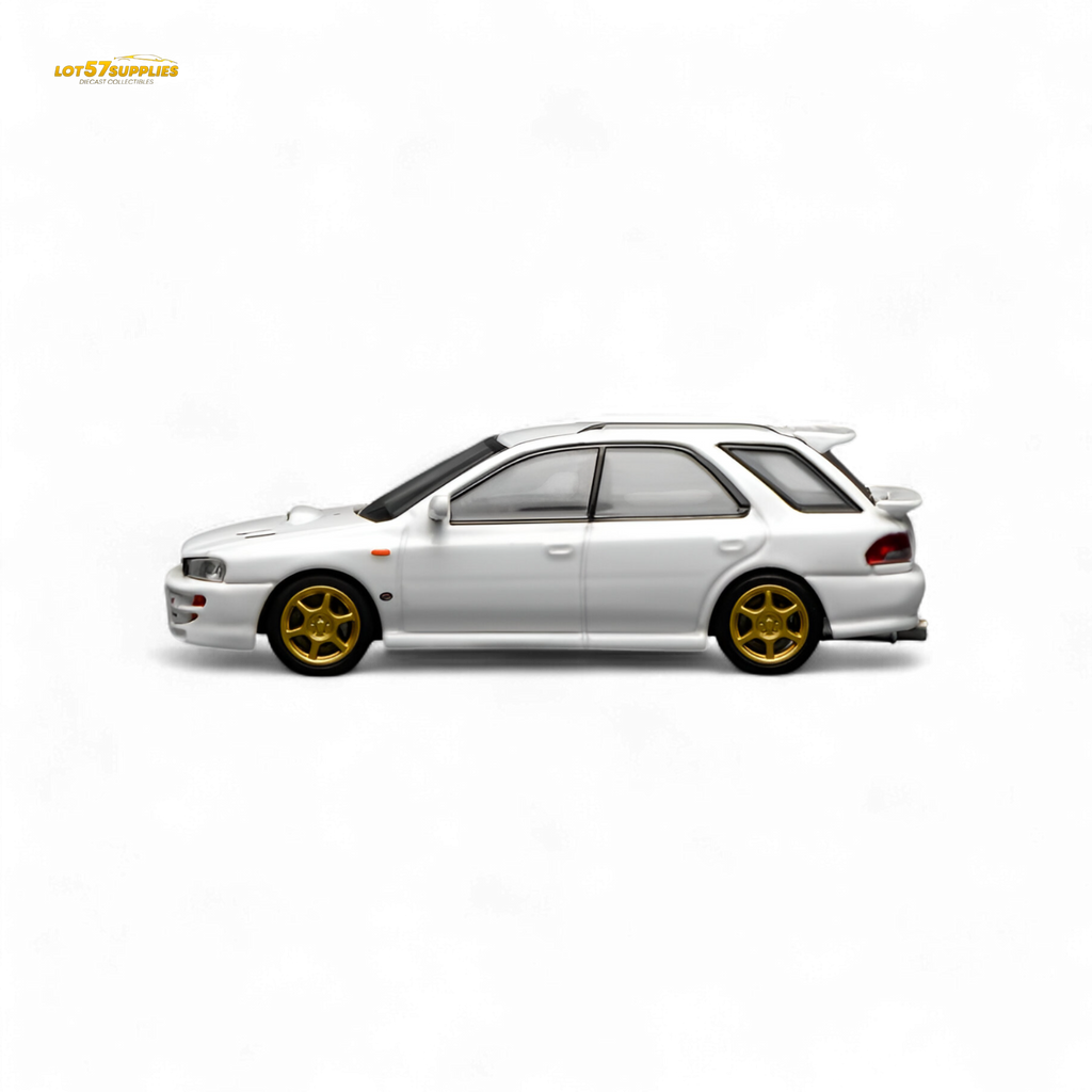 (Pre-Order) Motorhelix Subaru Impreza Wagon WRX STi Version VI - Pure White 1:64