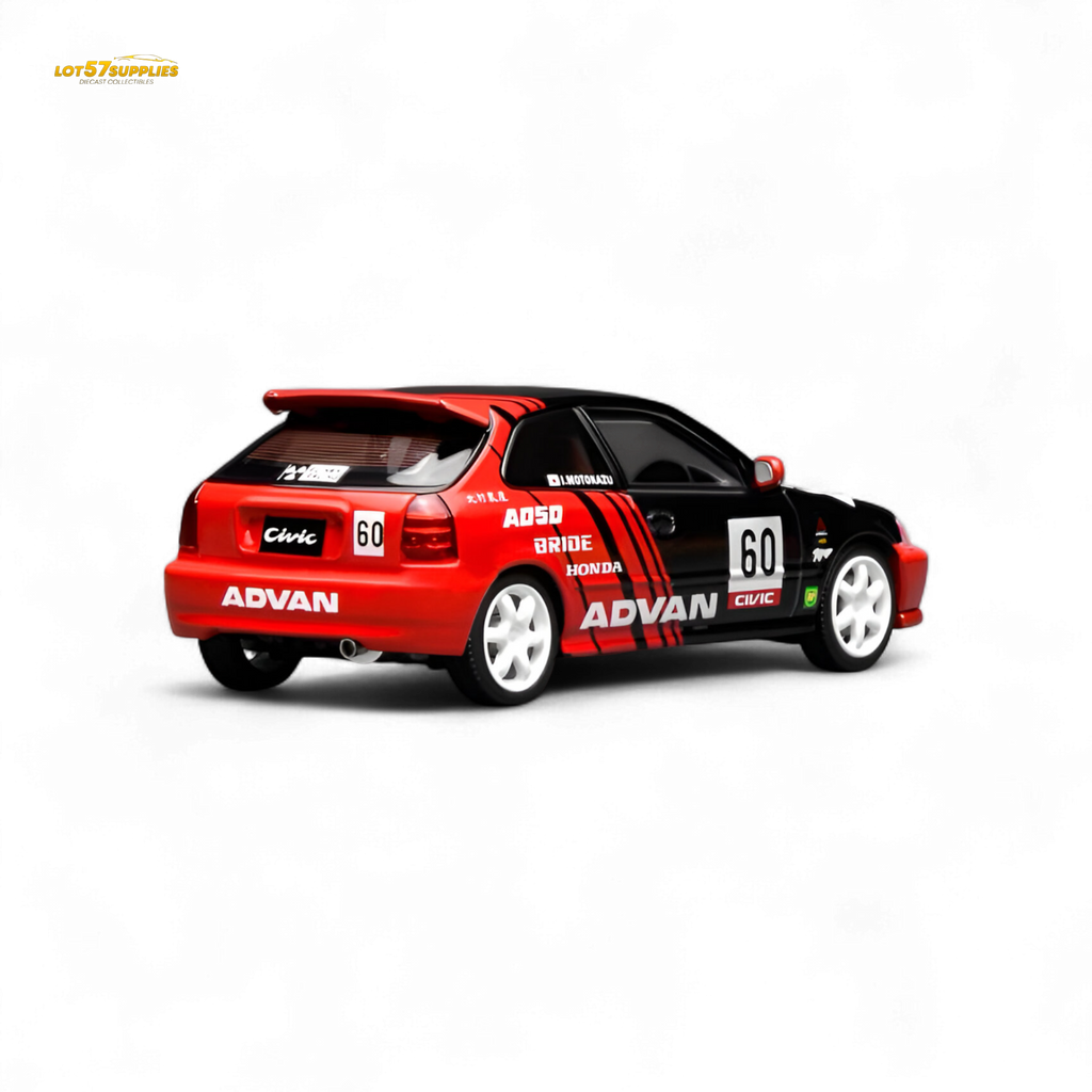 (Pre-Order) Motorhelix Honda Civic Type R (EK9) - Advan Livery 1:64