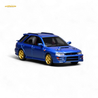 (Pre-Order) Motorhelix Subaru Impreza Wagon WRX STi Version VI - Rally Blue 1:64