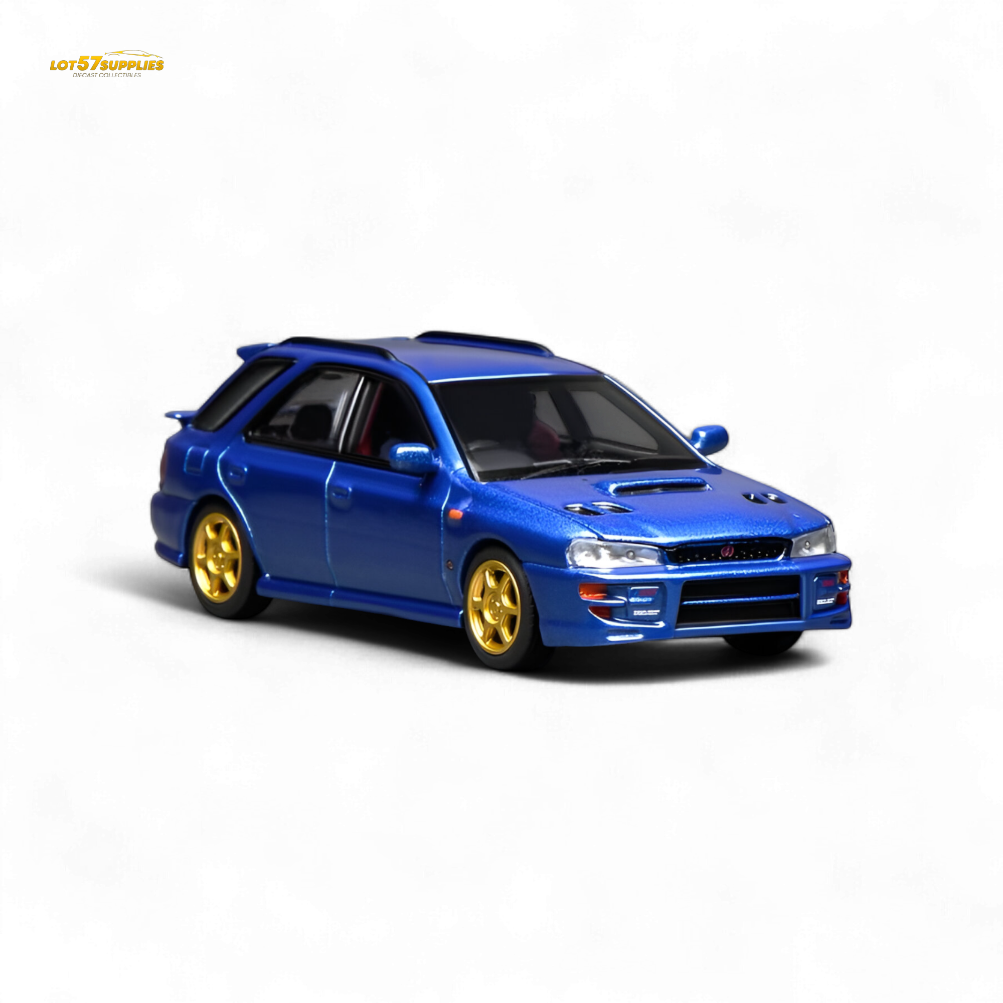 (Pre-Order) Motorhelix Subaru Impreza Wagon WRX STi Version VI - Rally Blue 1:64