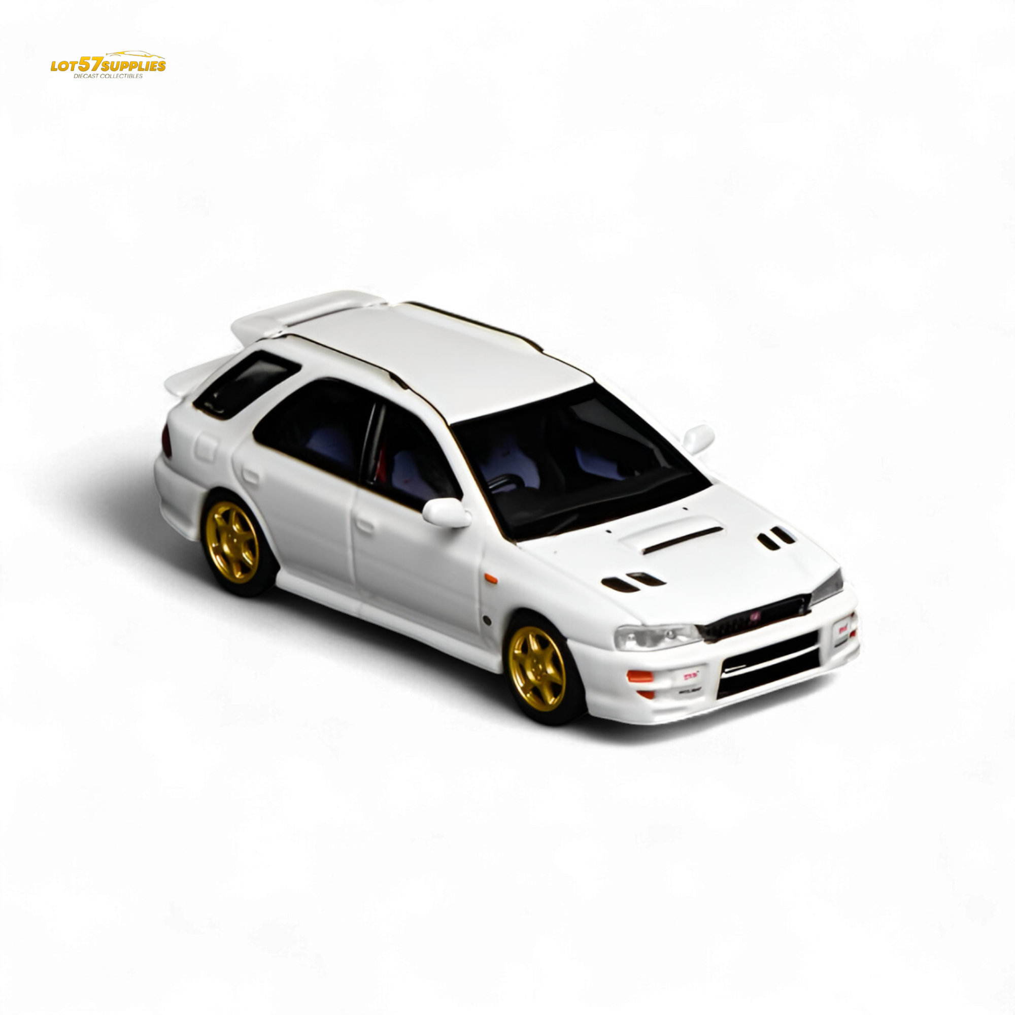 (Pre-Order) Motorhelix Subaru Impreza Wagon WRX STi Version VI - Pure White 1:64