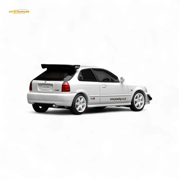 (Pre-Order) Motorhelix Honda Civic Type R (EK9) - J's Racing Livery White 1:64