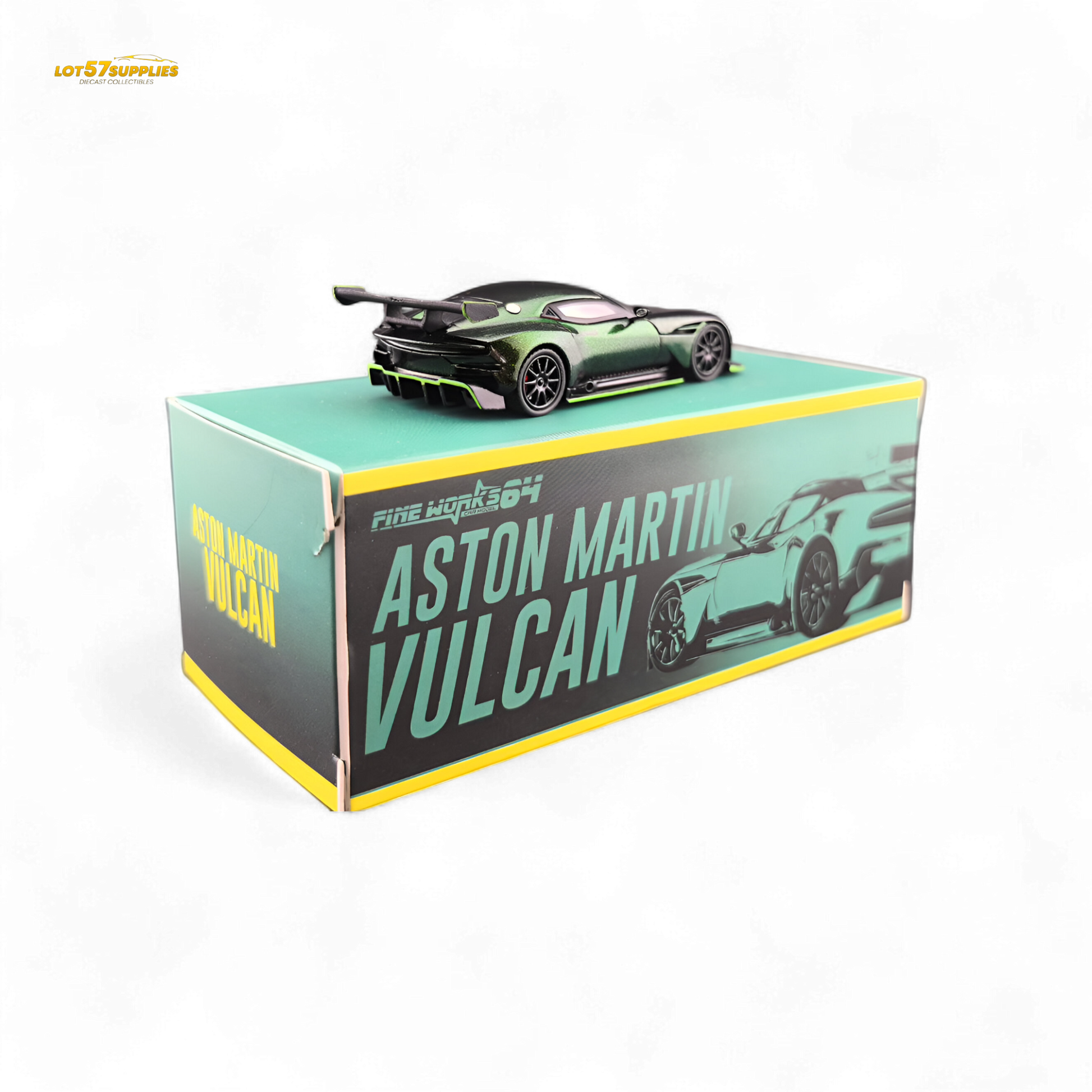 Fine Works64 Aston Martin Vulcan - Chameleon Green (2025 Foshan Convention and Exhibition) 1:64