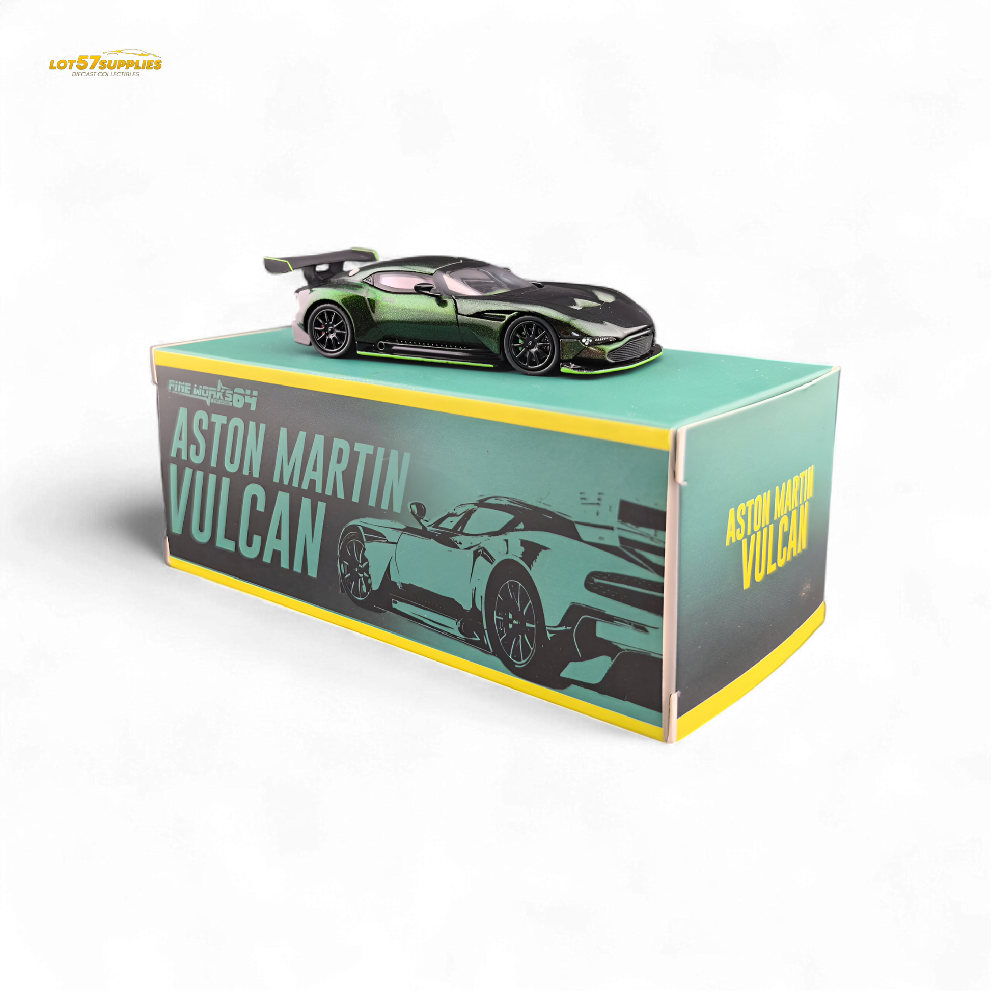 Fine Works64 Aston Martin Vulcan - Chameleon Green (2025 Foshan Convention and Exhibition) 1:64