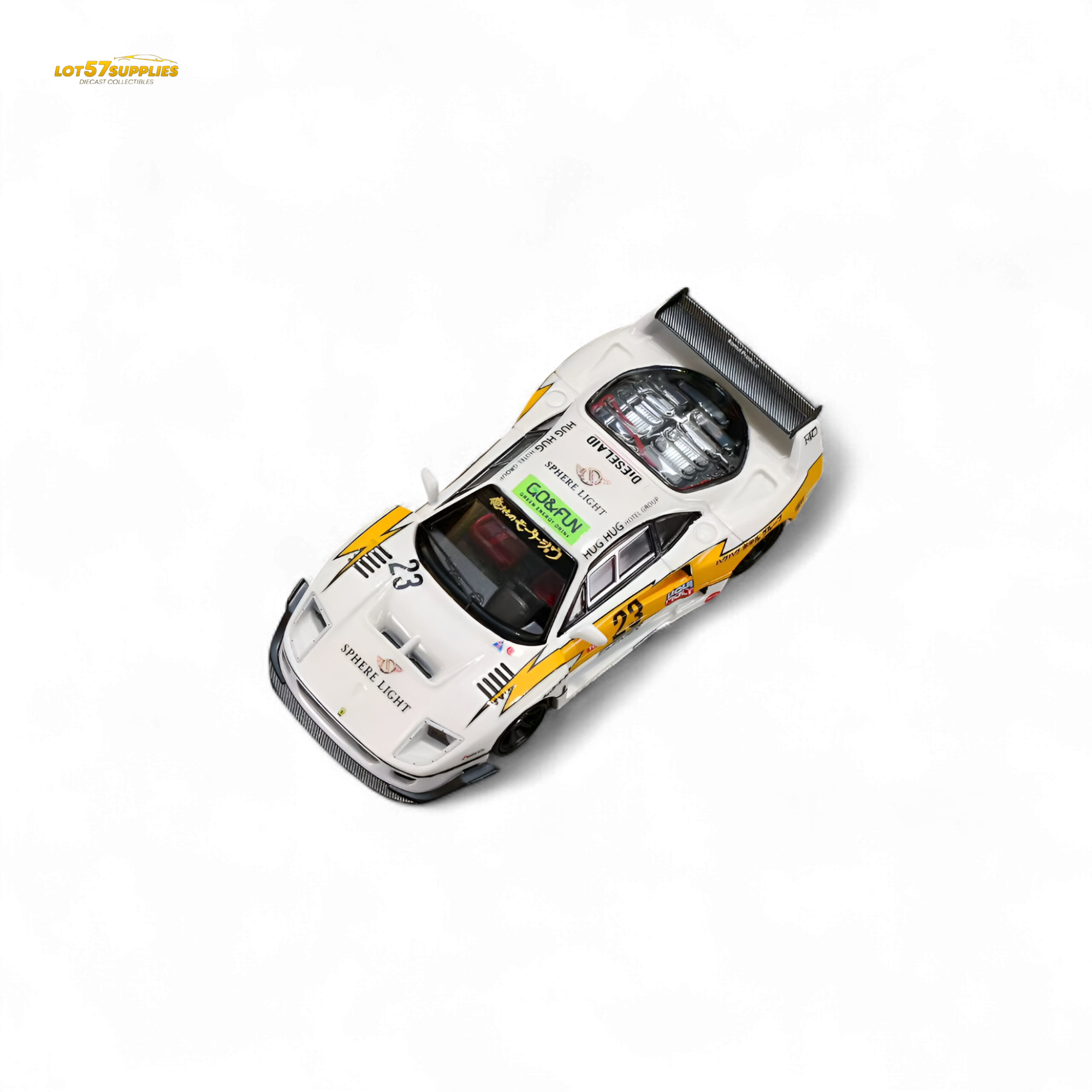 (Pre-Order) Ghost Player LBWK F40 - Yellow Flash #23 1:64
