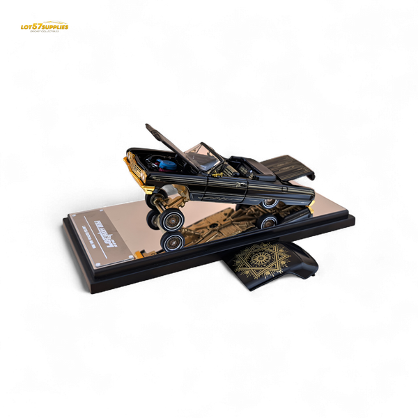 Fine Works64 Impala Lowrider - Black Gold Livery Ordinary 1:64