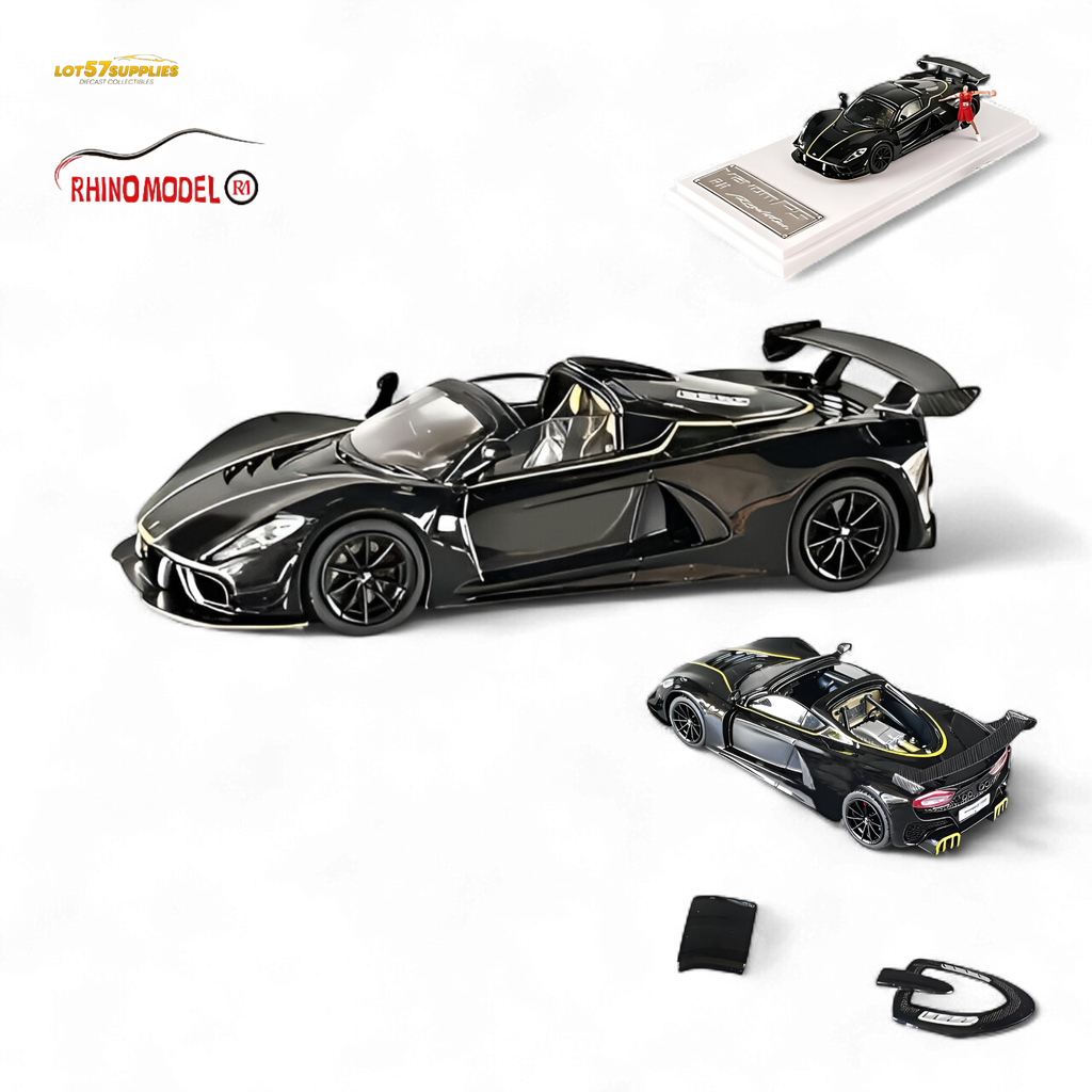 Rhino Model RM Hennessey Venom F5 - Black 1:64