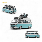 Mortal VW T3 Lowrider Van - Tiff Blue + White Double Color 1:64