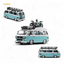 Mortal VW T3 Lowrider Van - Tiff Blue + White Double Color 1:64