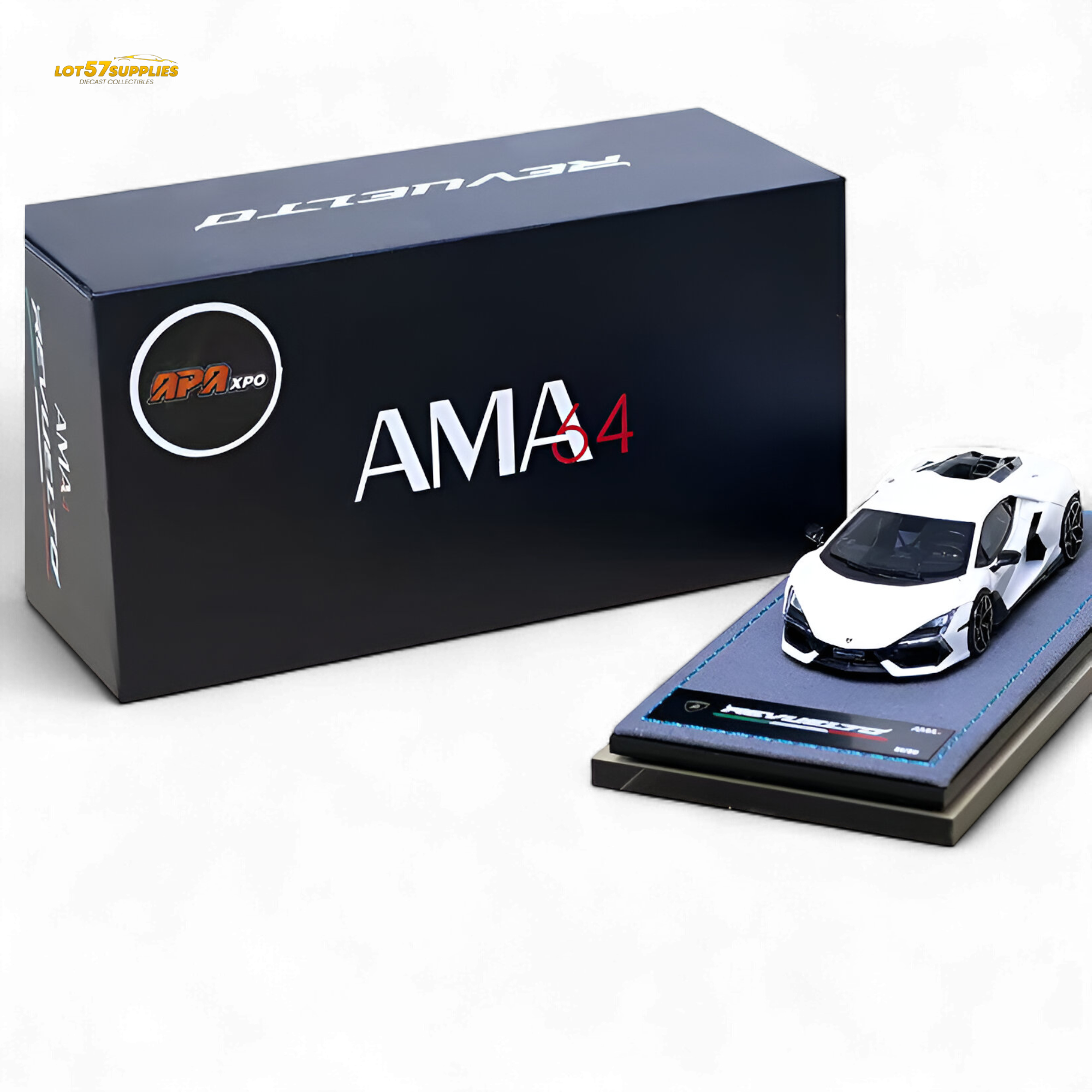 Ama64 Revuelto LB744 - White 2025 Foshan Exhibition 1:64