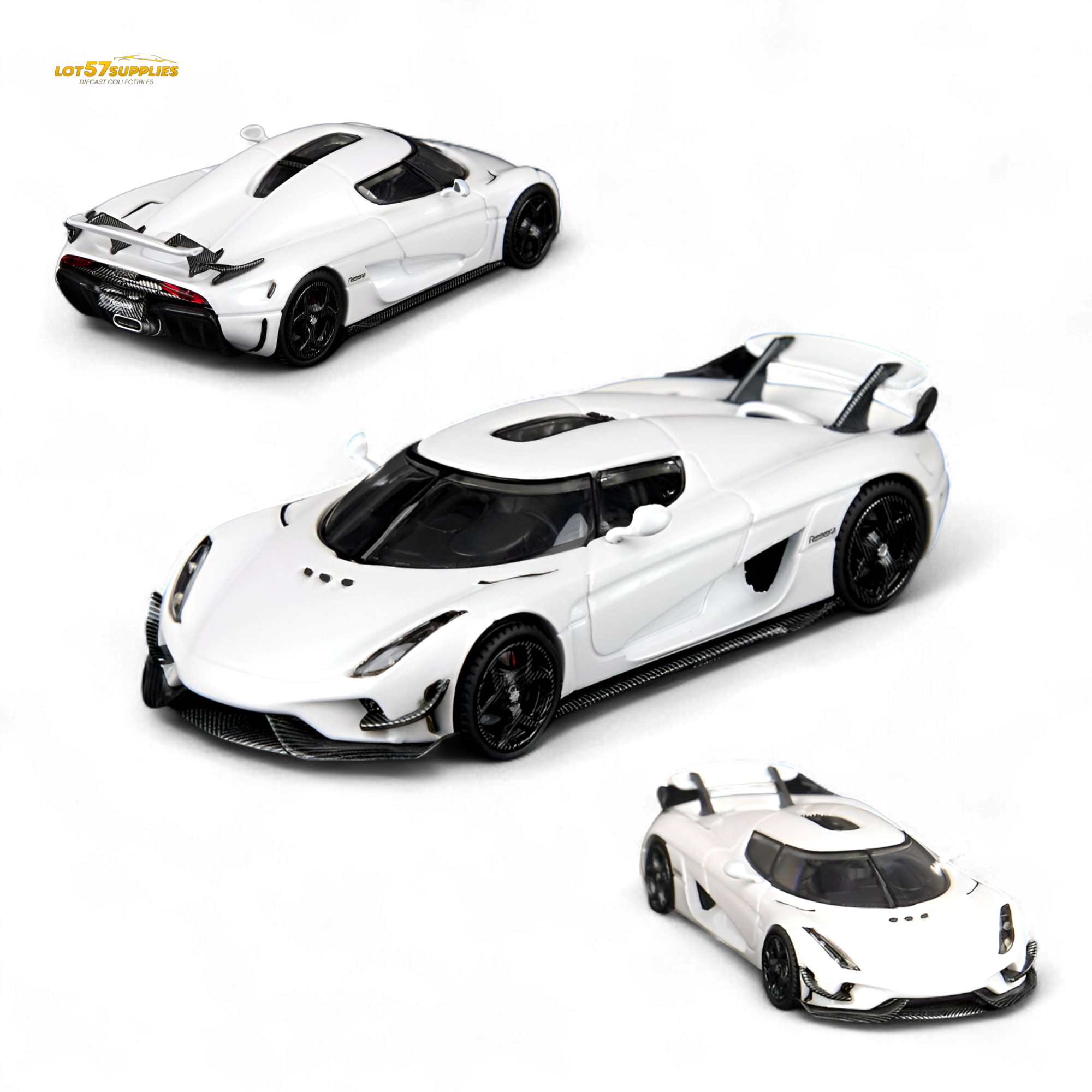 (Pre-Order) SC Art Regera - Pearl White 1:64 Main image