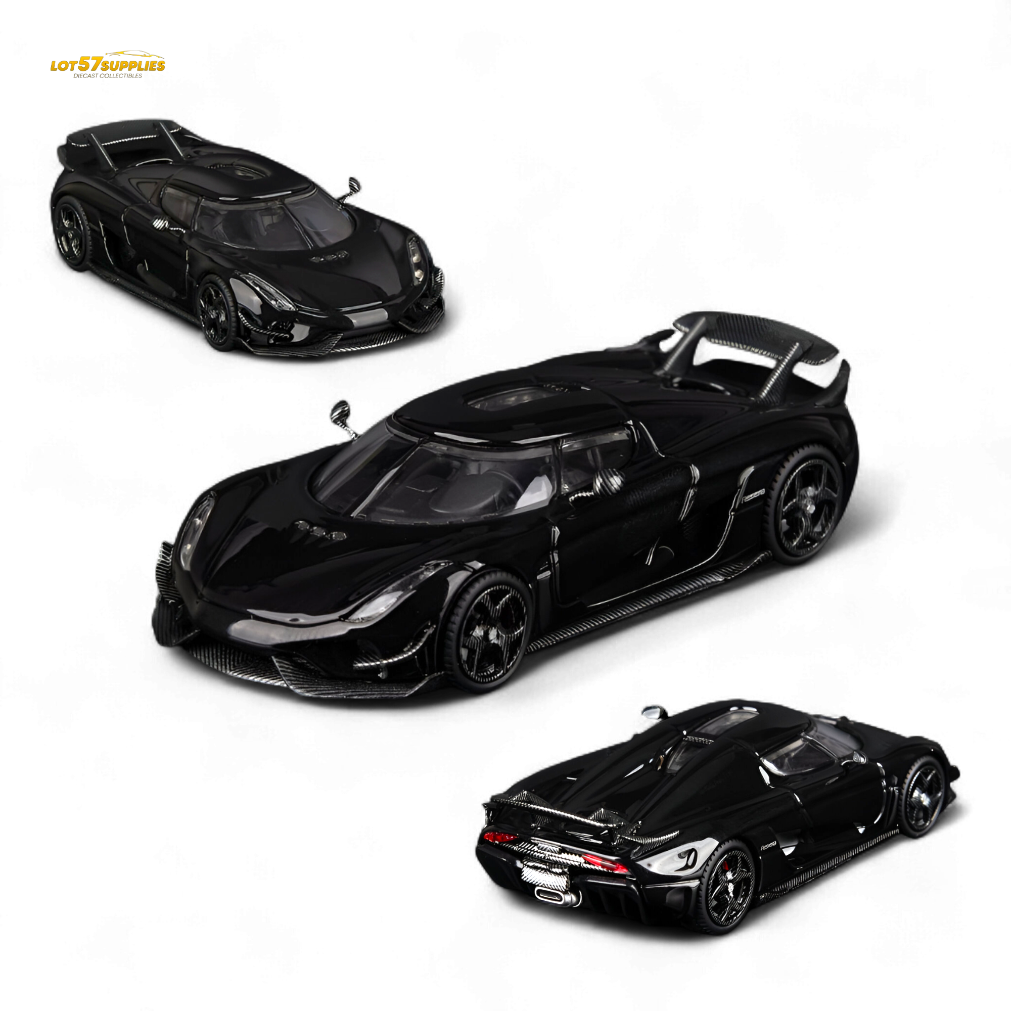 (Pre-Order) SC ART Regera - Pearl Black 1:64 Main image