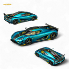 (Pre-Order) TPC Agera RS - Peacock Blue 1:64