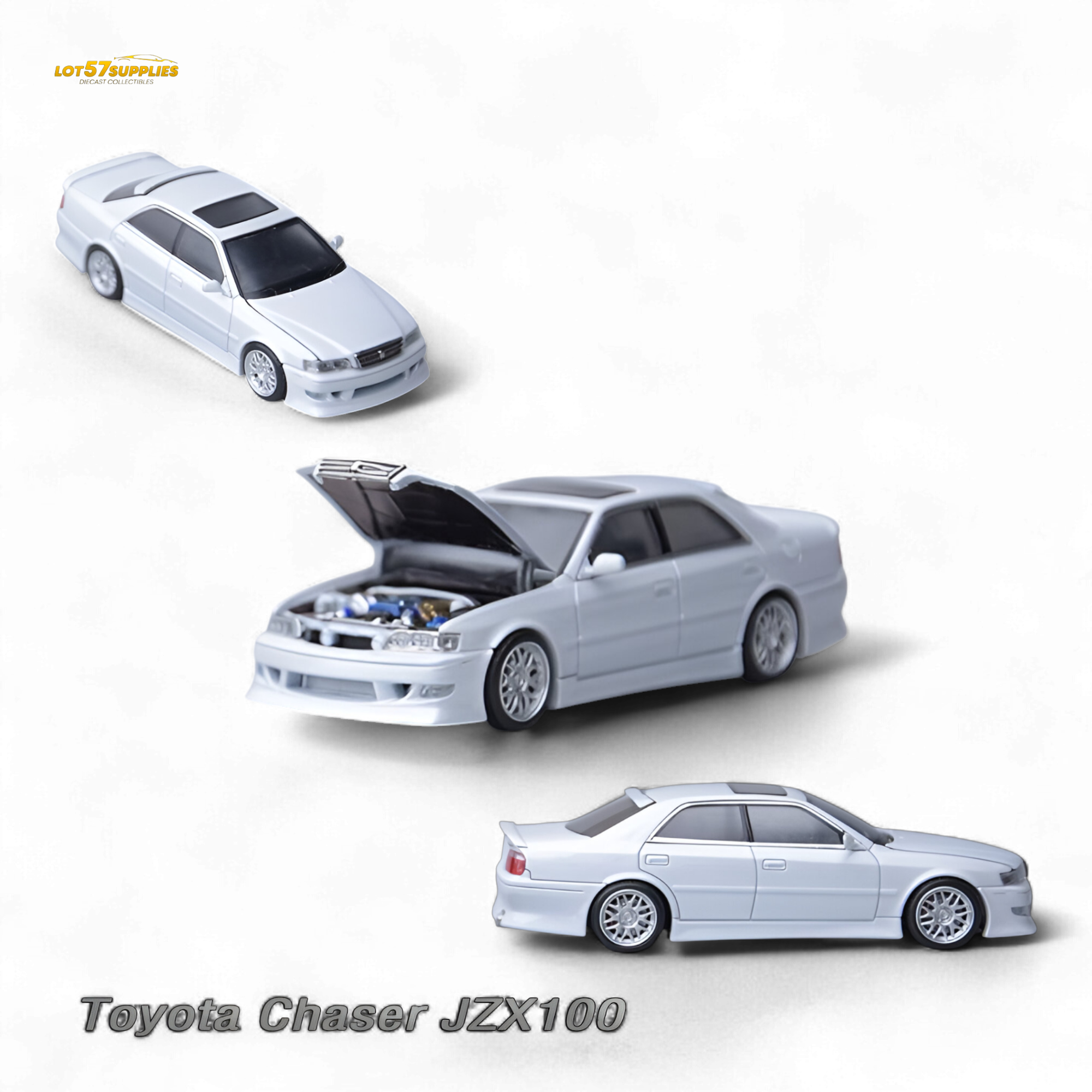 (Pre-Order) Model One Toyota 6th Generation MK6 (JZX100) - Pearl White 1:64 Main image