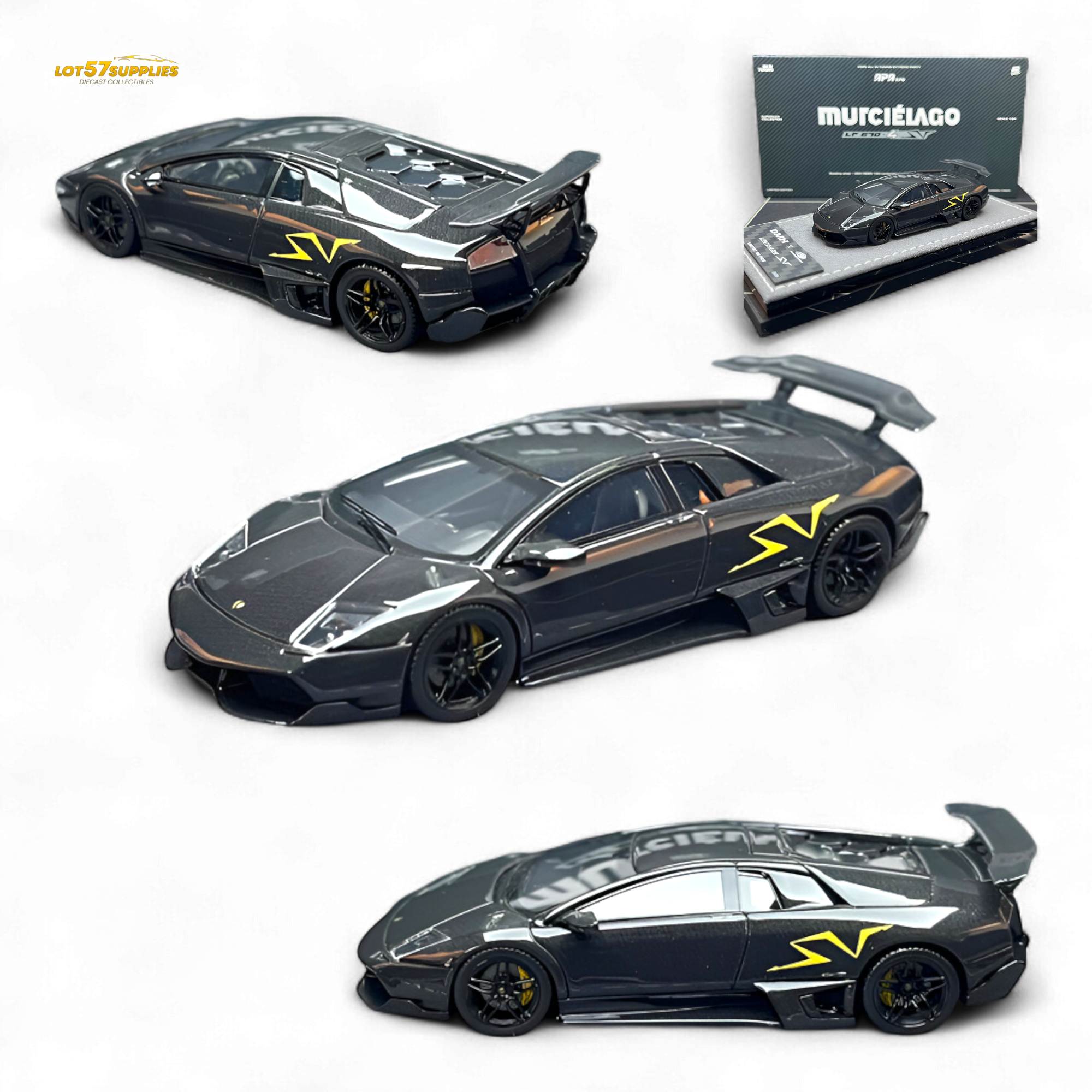 DMH Lamborghini LP 670-4 - Full Black Carbon - Foshan Expo 2025 1:64 Main image