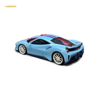 Rotating Wheel 488 Pista - Prata Blue - Foshan Show 2025 1:64