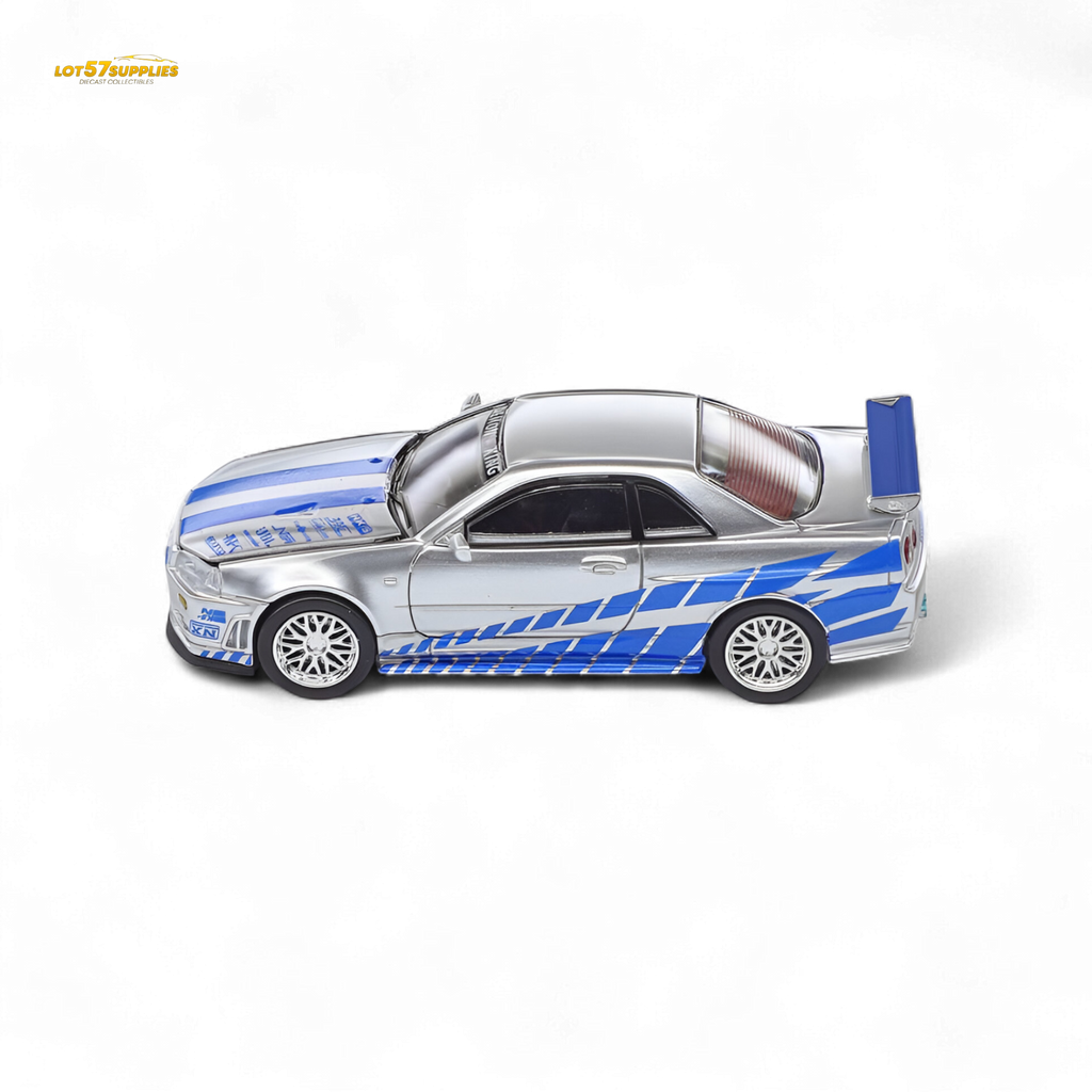 (Pre-Order) Demon King Auto Skyline GT-R R34 Z-Tune - Fast and Furious Paul Livery 1:64