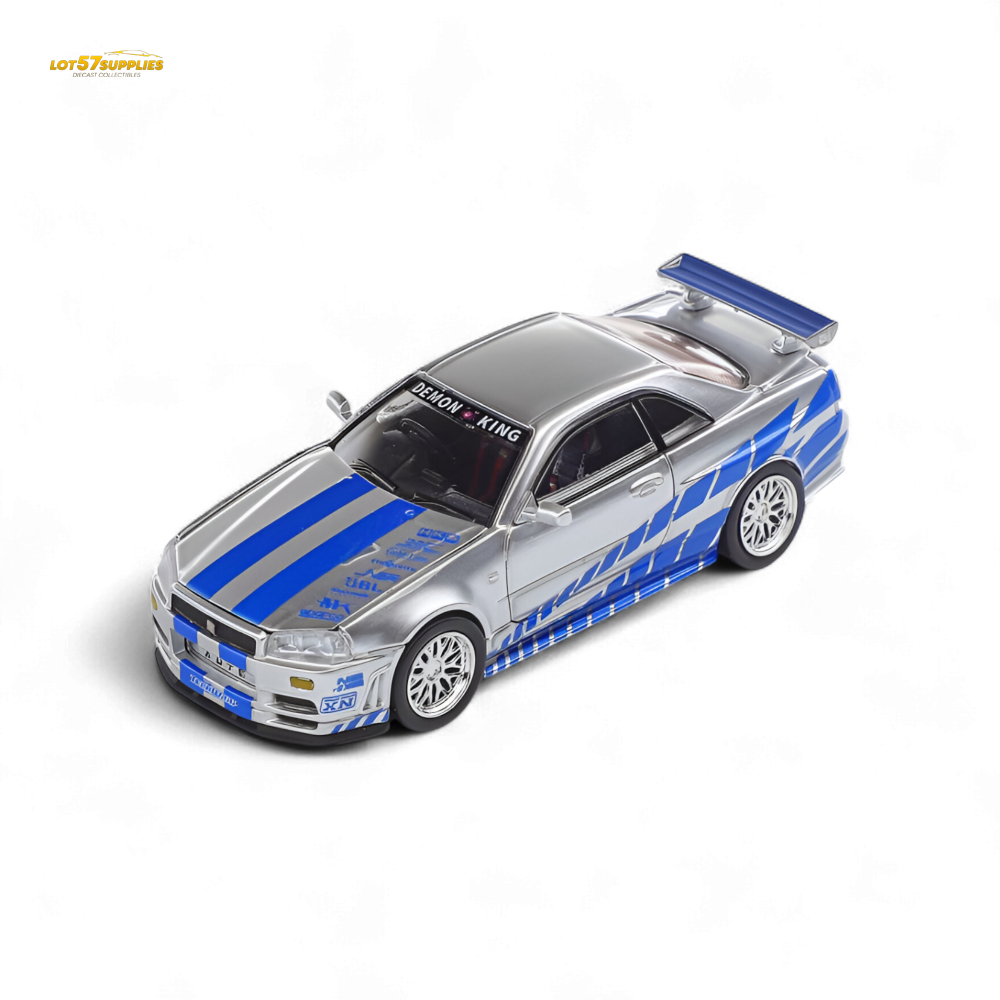 (Pre-Order) Demon King Auto Skyline GT-R R34 Z-Tune - Fast and Furious Paul Livery 1:64