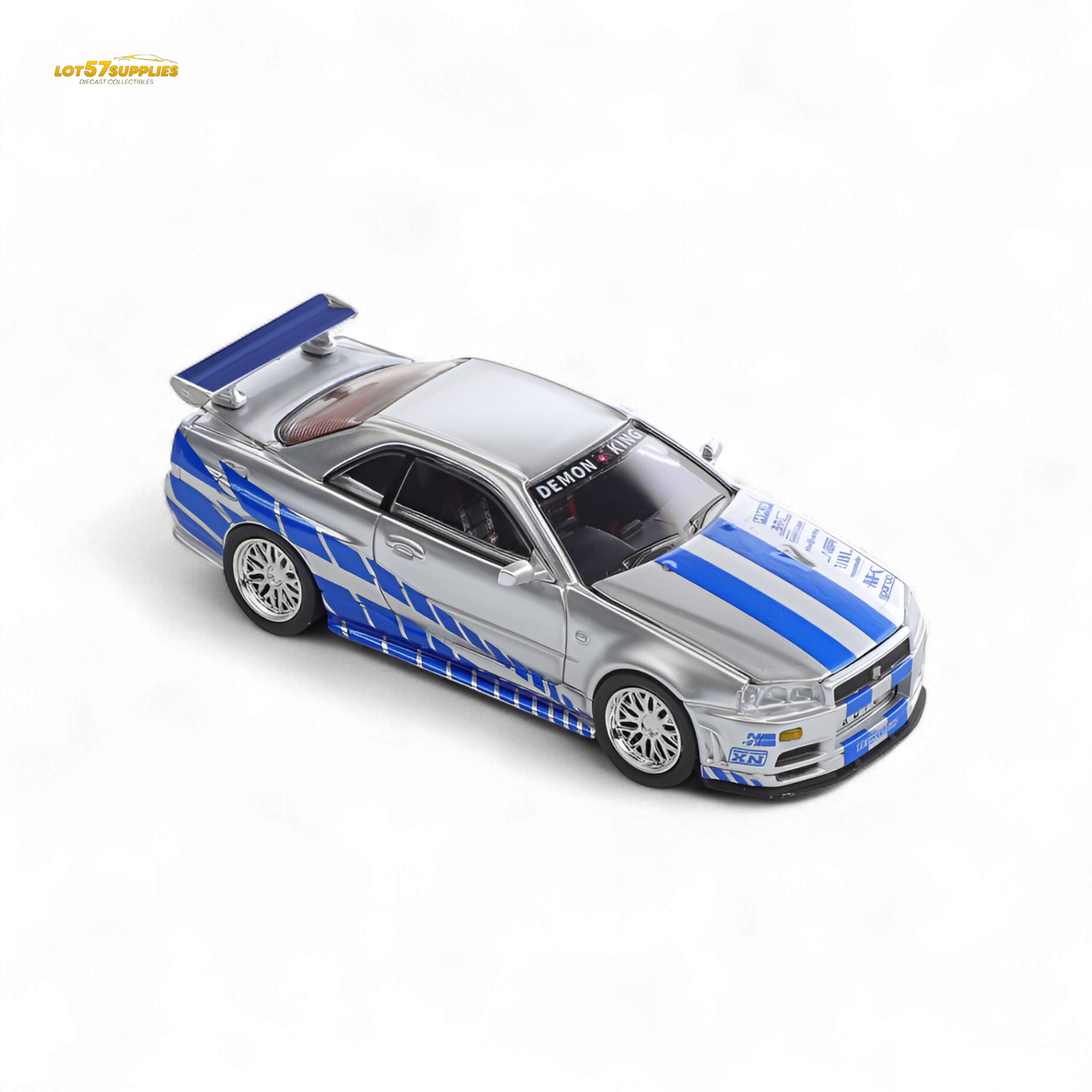 (Pre-Order) Demon King Auto Skyline GT-R R34 Z-Tune - Fast and Furious Paul Livery 1:64