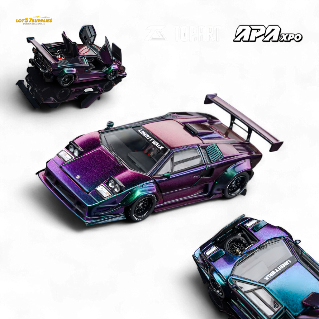 (Pre-Order) Topart Lamborghini Countach Liberty Walk - Chameleon 1:64