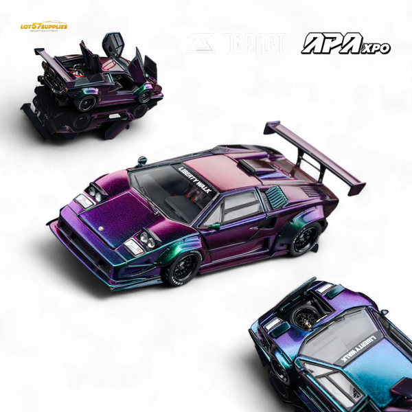 (Pre-Order) Topart Lamborghini Countach Liberty Walk - Chameleon 1:64