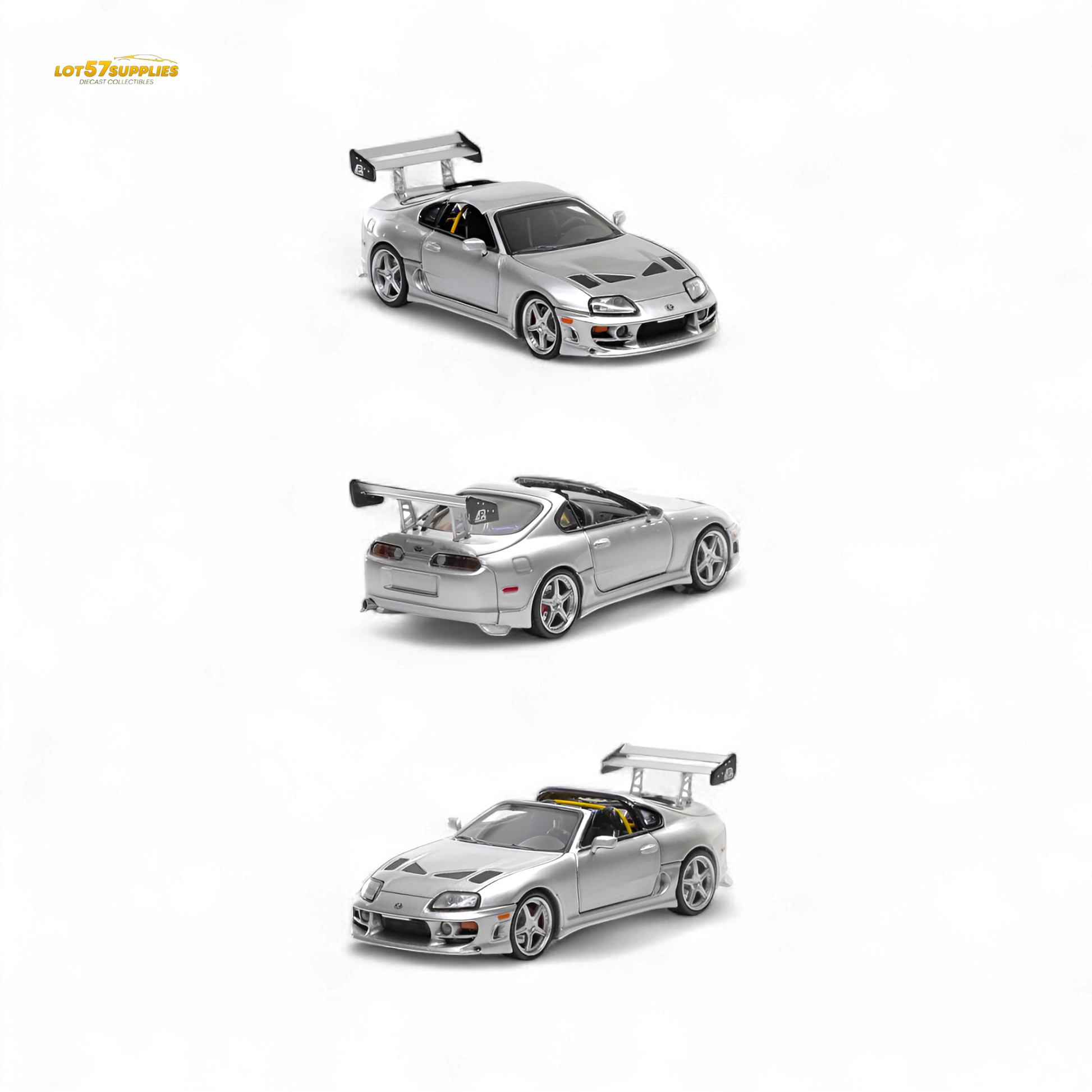 (Pre-Order) Fast Speed Supra Targa - Silver 1:64