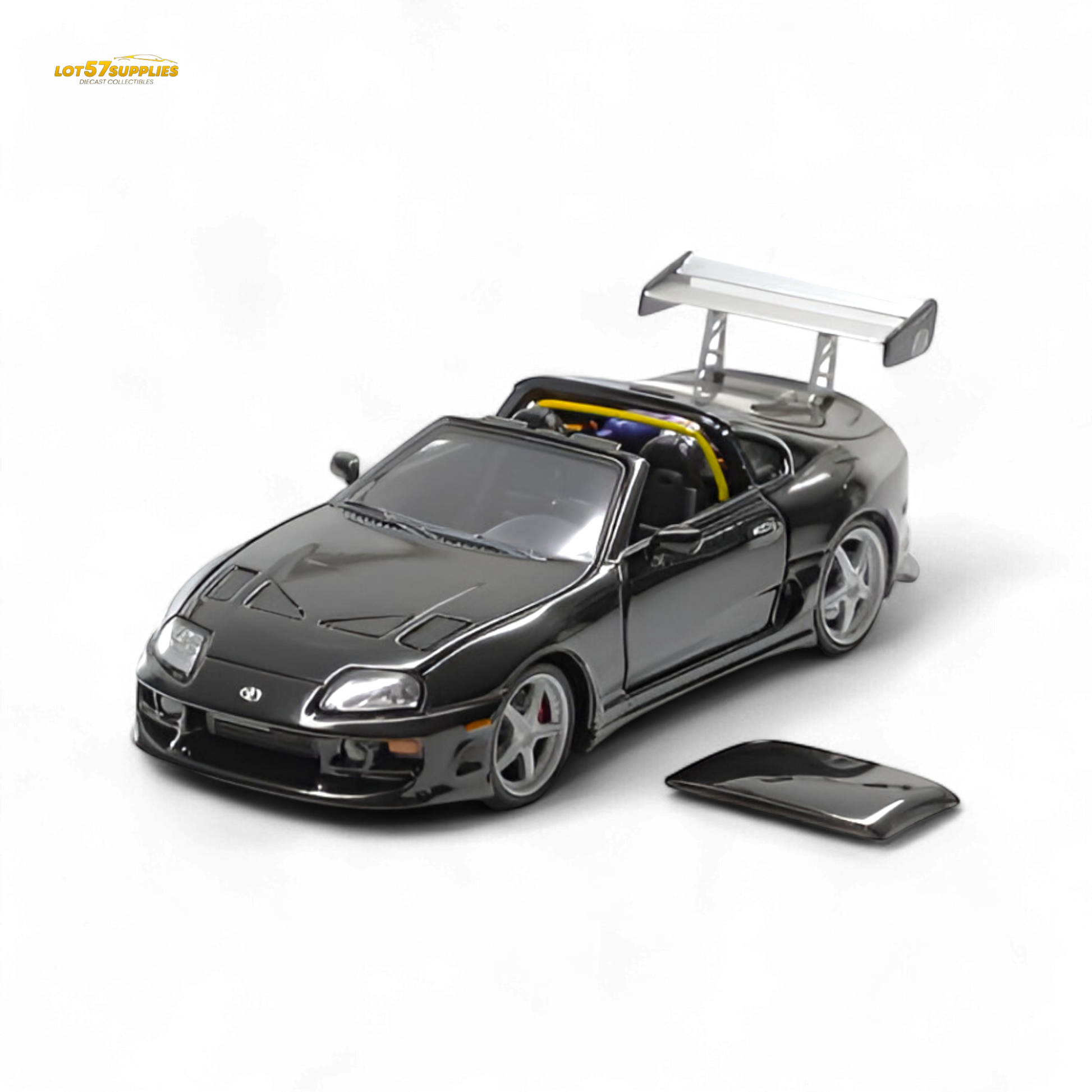 (Pre-Order) Fast Speed Supra Targa - Black 1:64