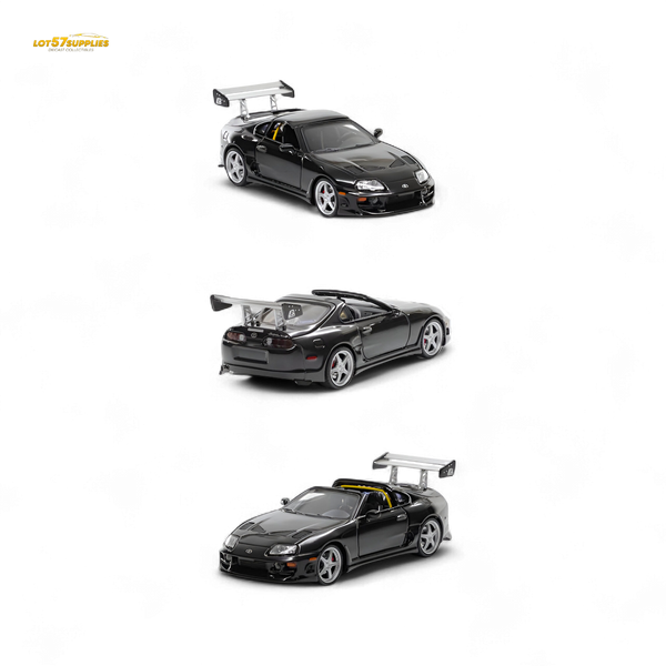 (Pre-Order) Fast Speed Supra Targa - Black 1:64