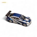 (Pre-Order) Ghost Player BMW E46 M3 GTR - Silver Blue Classic NFS Livery 1:64