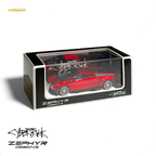 Error404 Tesla Cybertruck Custom Widebody Lowered - Metallic Red 1:64