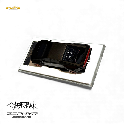 Error404 Tesla Cybertruck Custom Widebody Lowered - Matte Gray 1:64