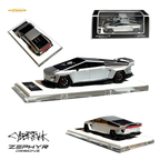 Error404 Tesla Cybertruck Custom Widebody Lowered - Silver 1:64