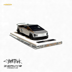 Error404 Tesla Cybertruck Custom Widebody Lowered - Silver 1:64