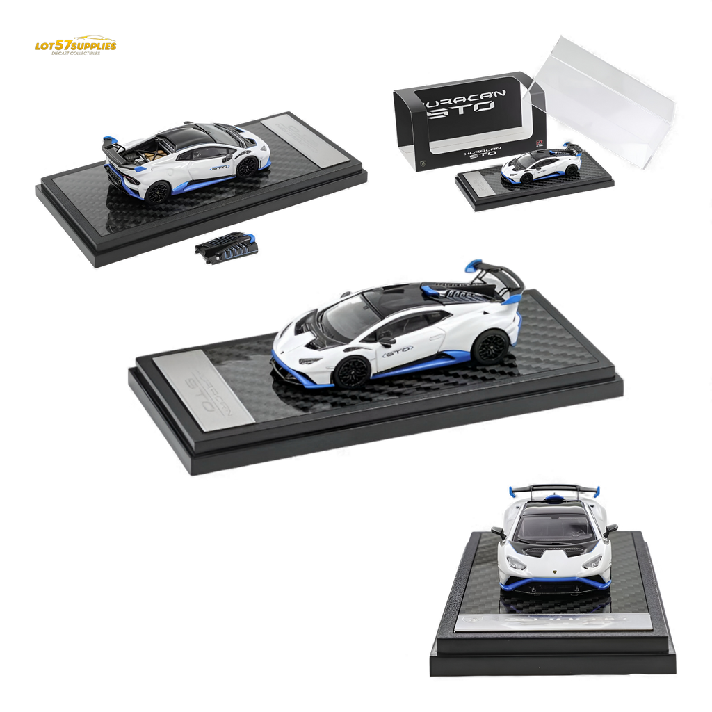 (Pre-Order) LCD Lamborghini Huracan STO - White 1:64