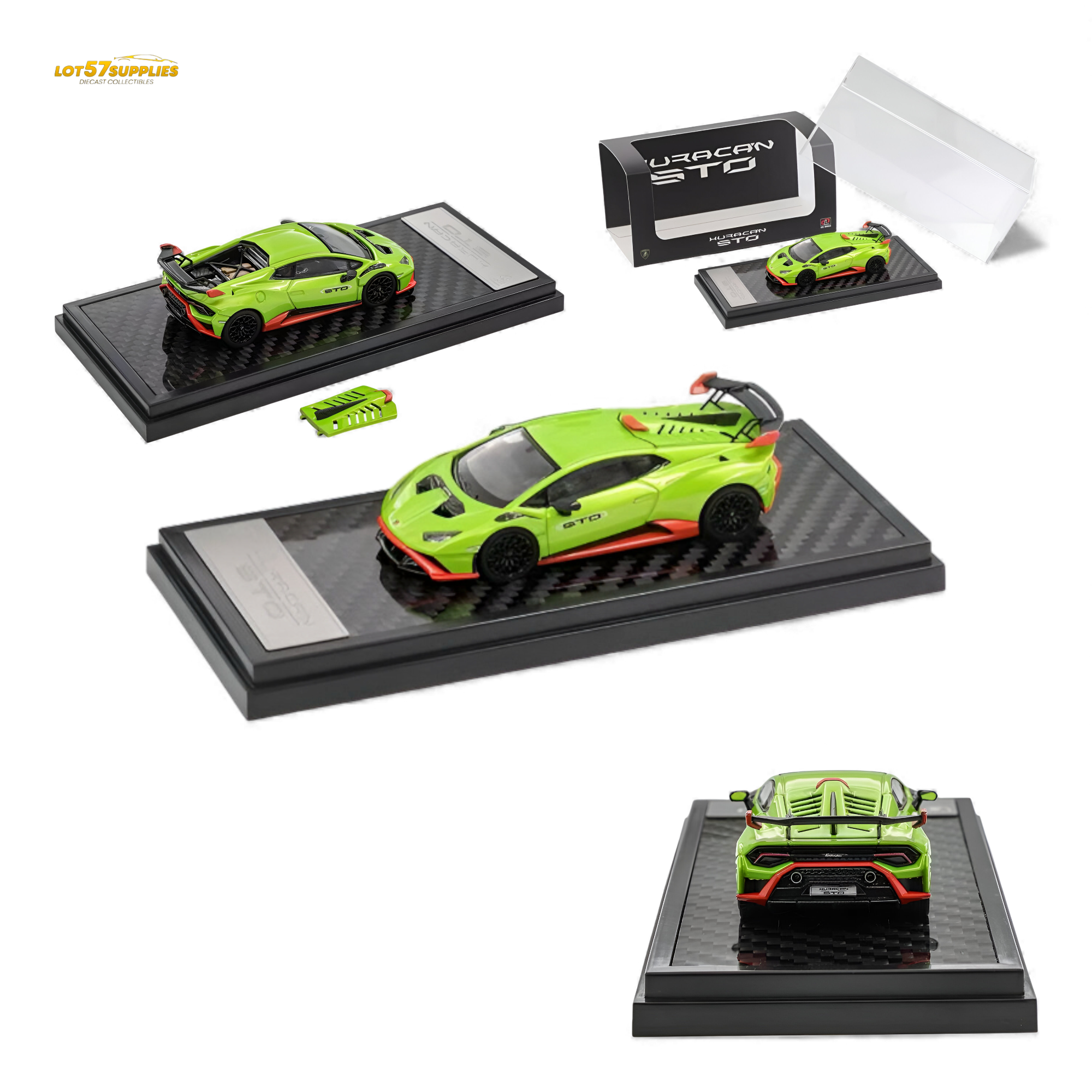 (Pre-Order) LCD Lamborghini Huracan STO - Green 1:64 Main image
