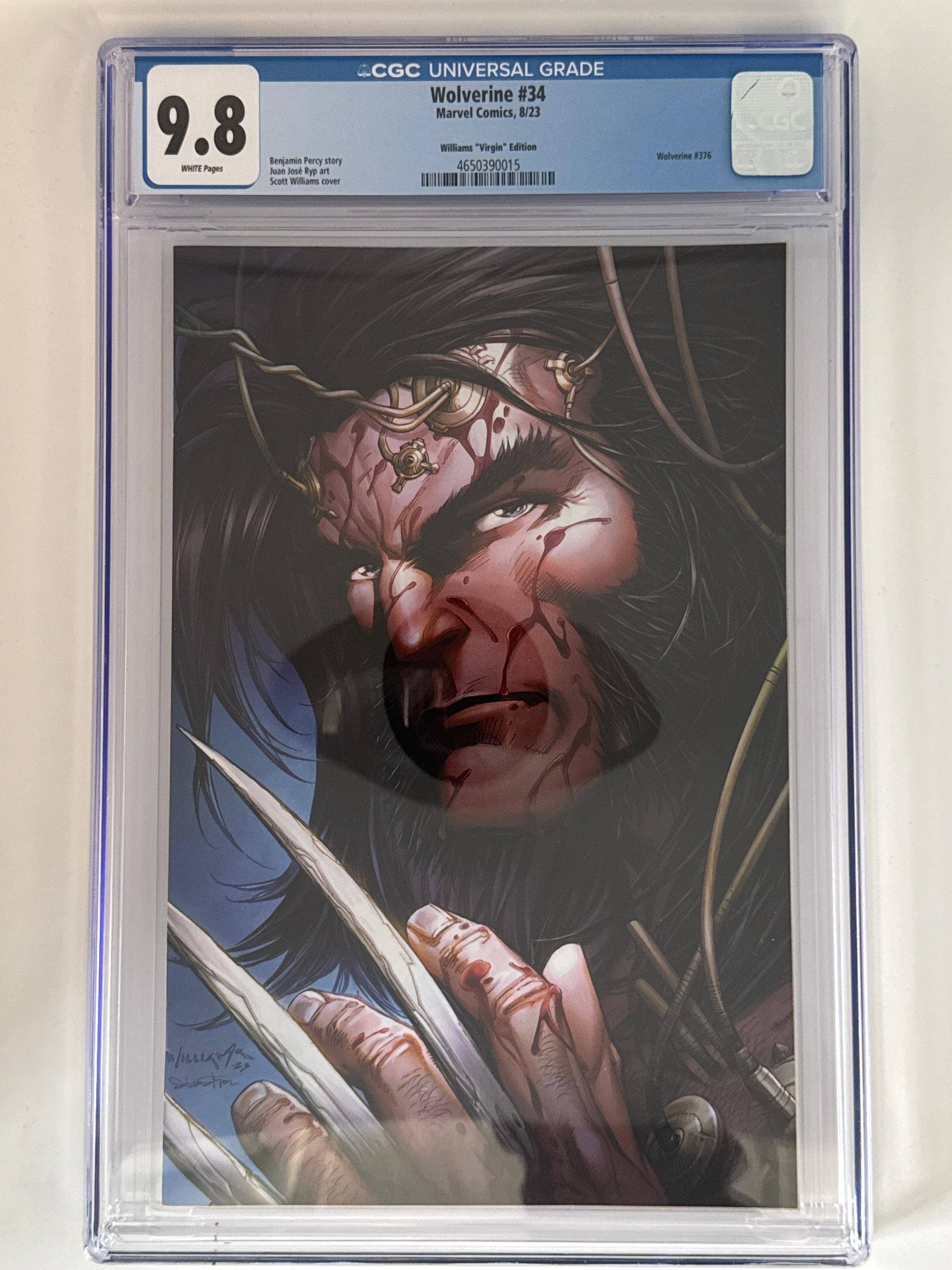 Wolverine #34 CGC 9.8 Blue Label Williams Exclusive Var Main image