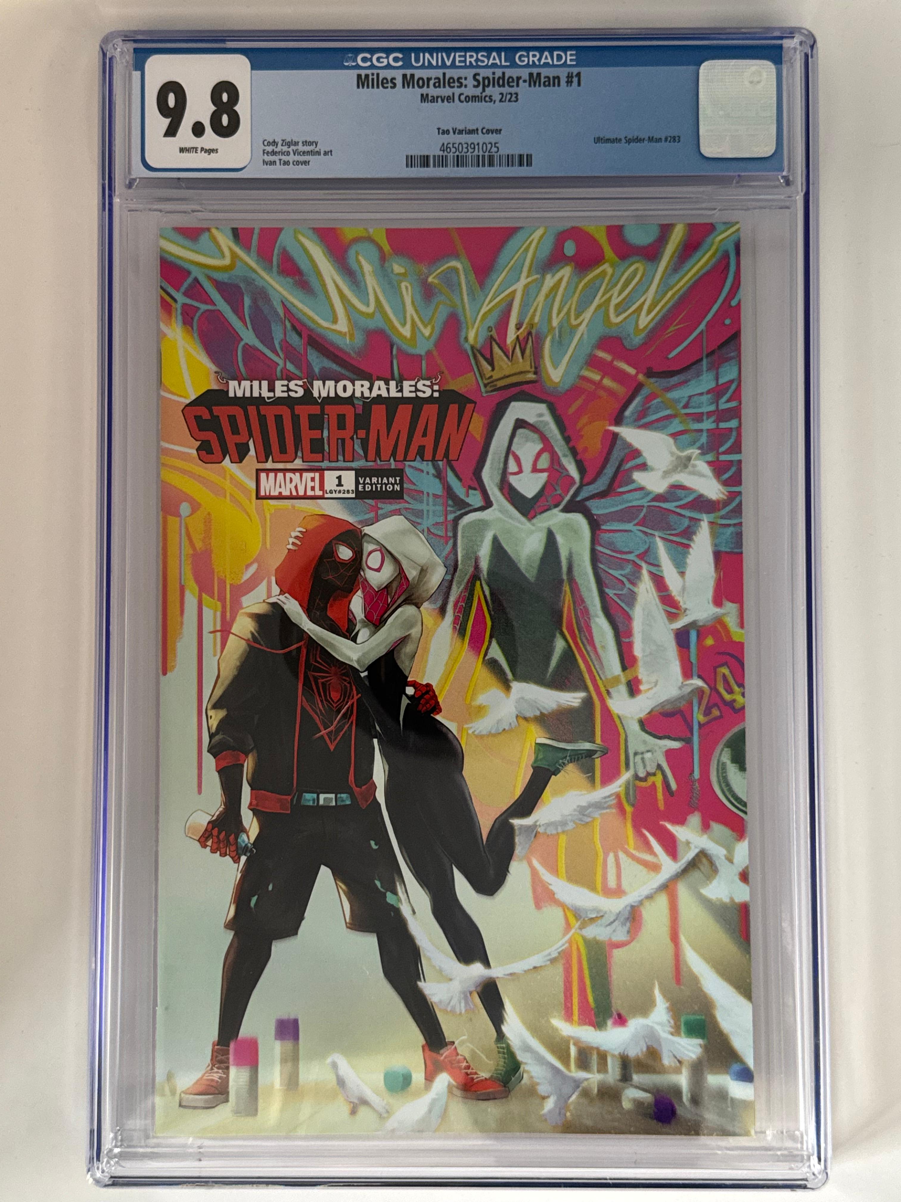 Miles Morales: Spider-Man #1 CGC 9.8 Blue Label Tao Exclusive Var Main image