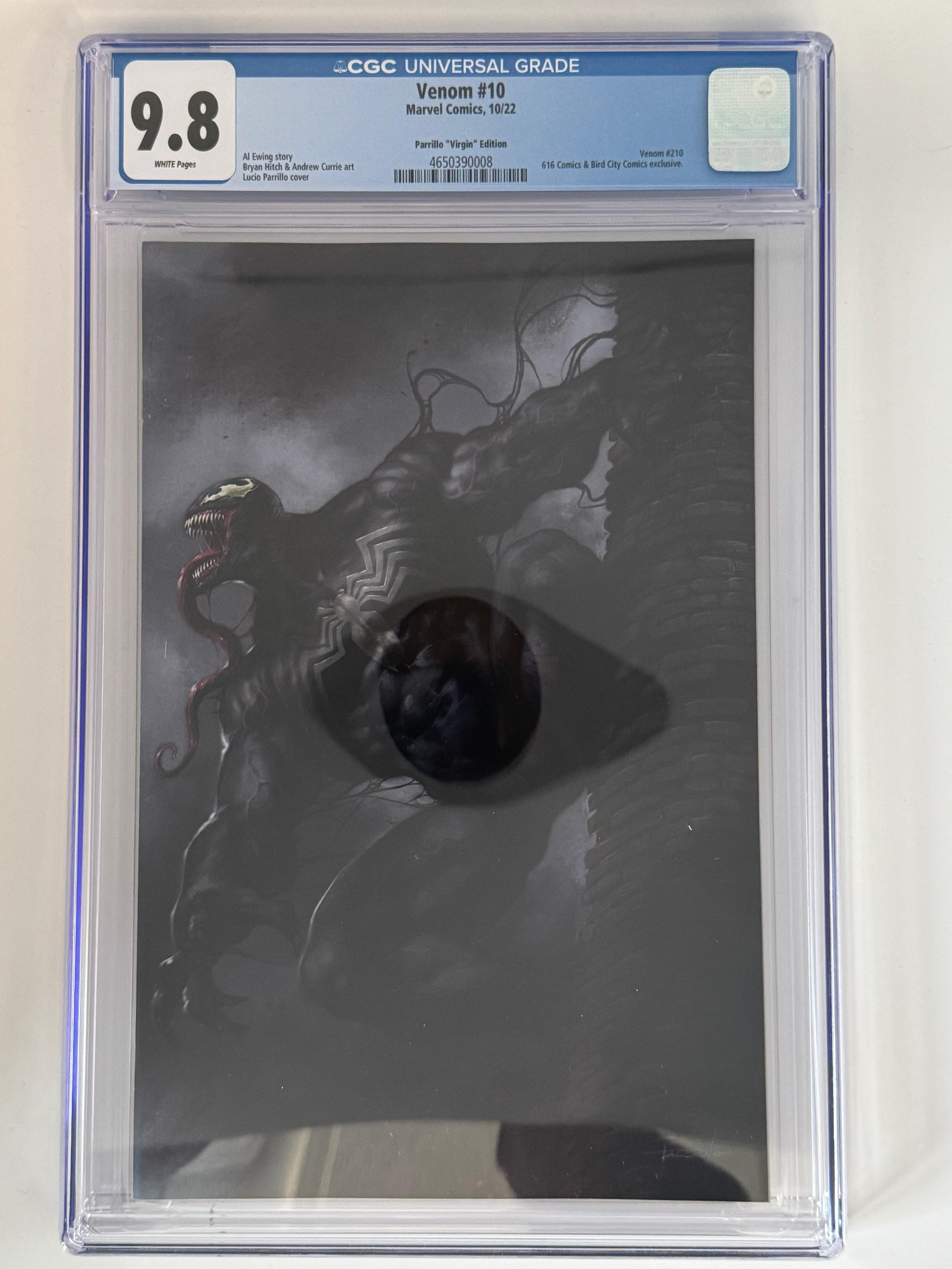 Venom #10 CGC 9.8 Blue Label Parrillo Exclusive Var Main image