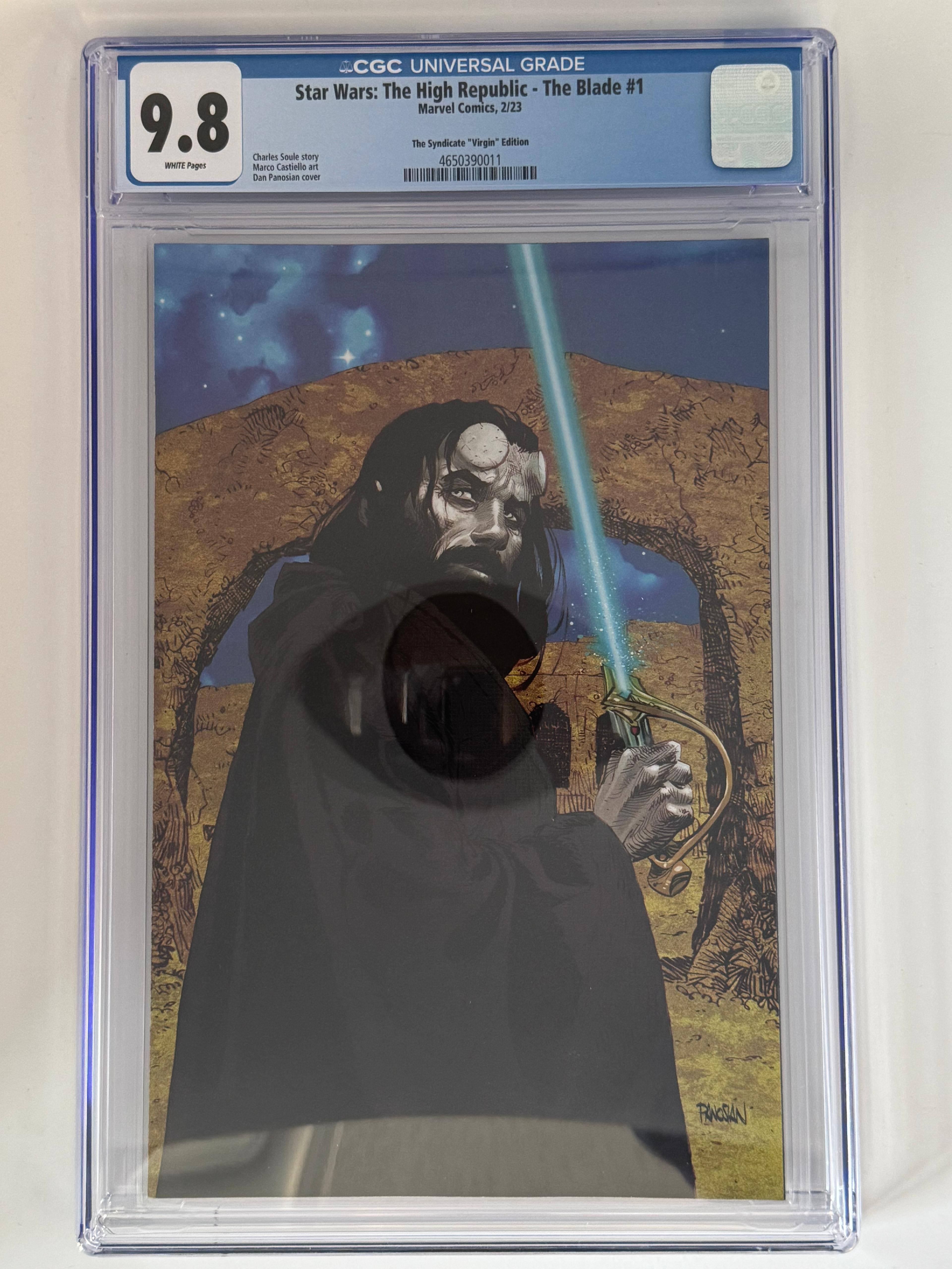 Star Wars: The High Republic - The Blade #1 CGC 9.8 Blue Label Panosian Exclusive Var Main image